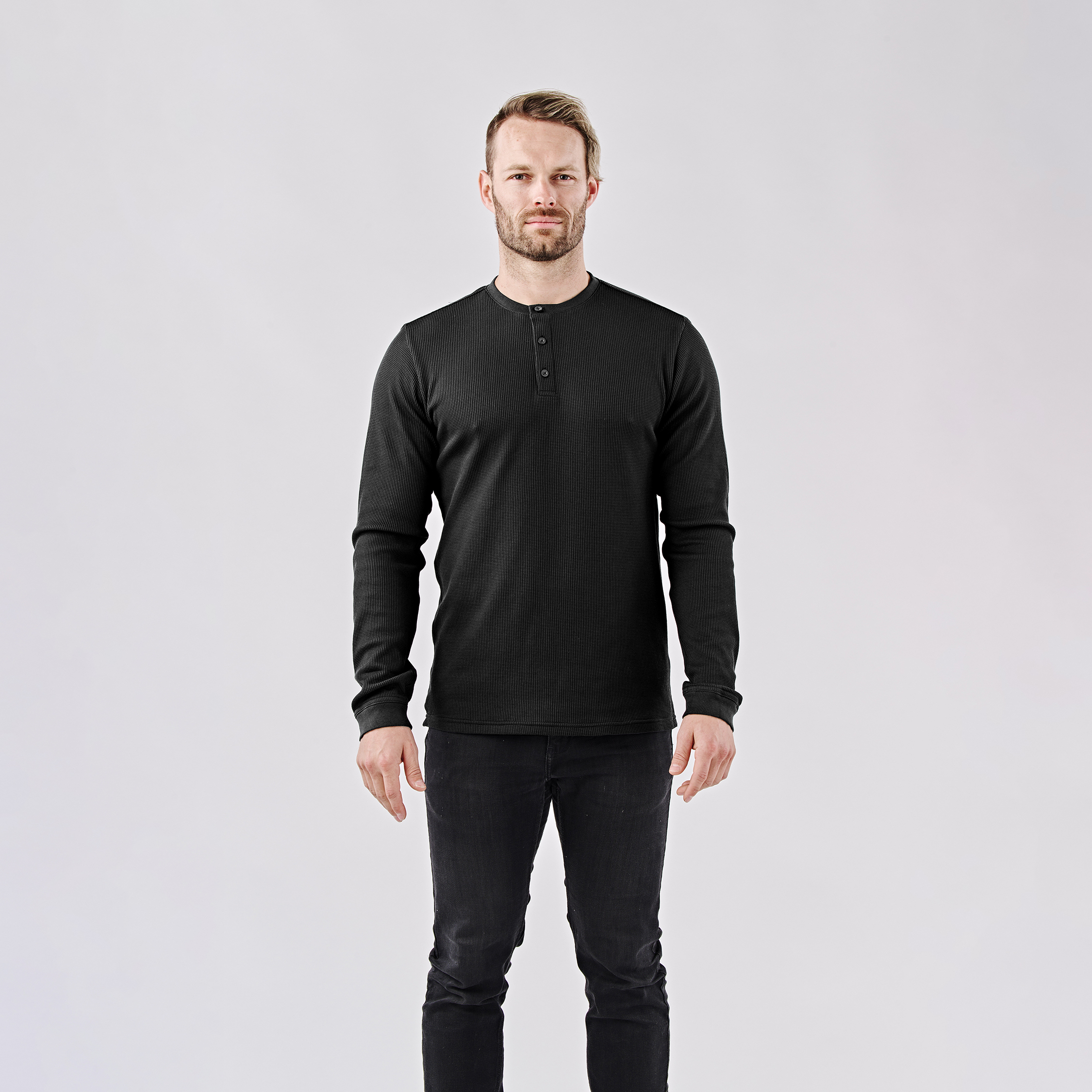 Stormtech Men's Ashburn Henley, custom hoodie or sweatshirt with logo imprint 4