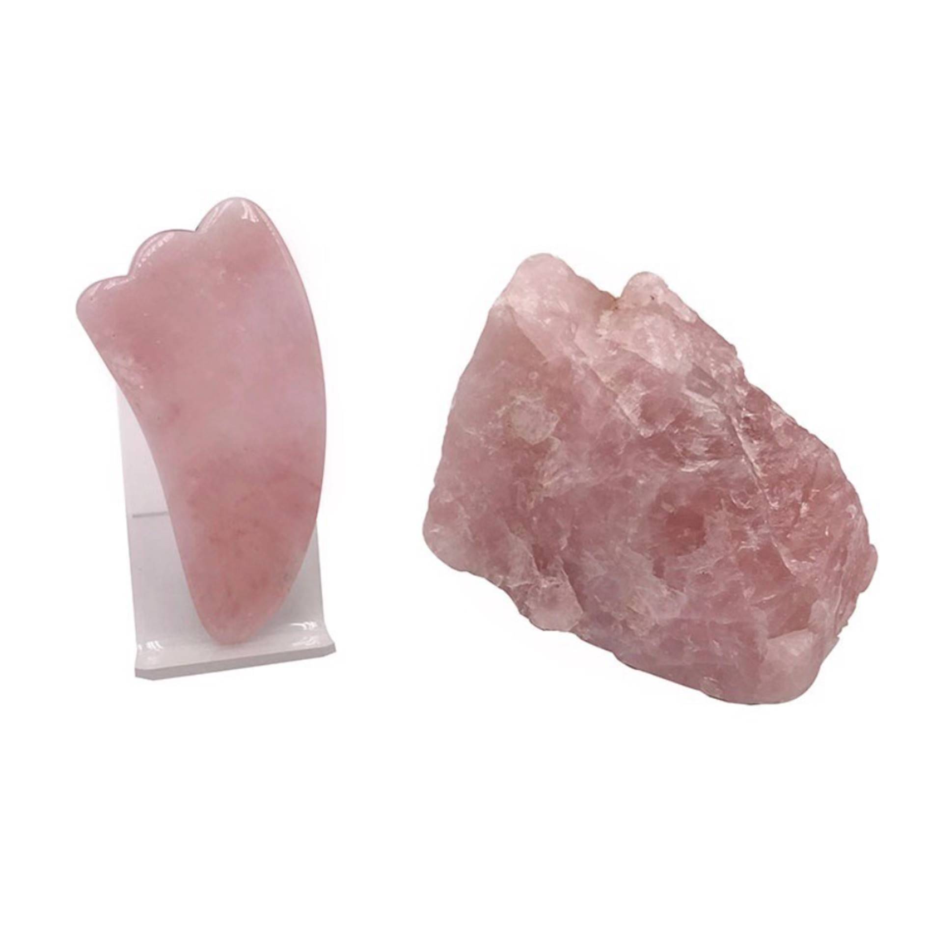 Rose Quartz Gua Sha Tools 2
