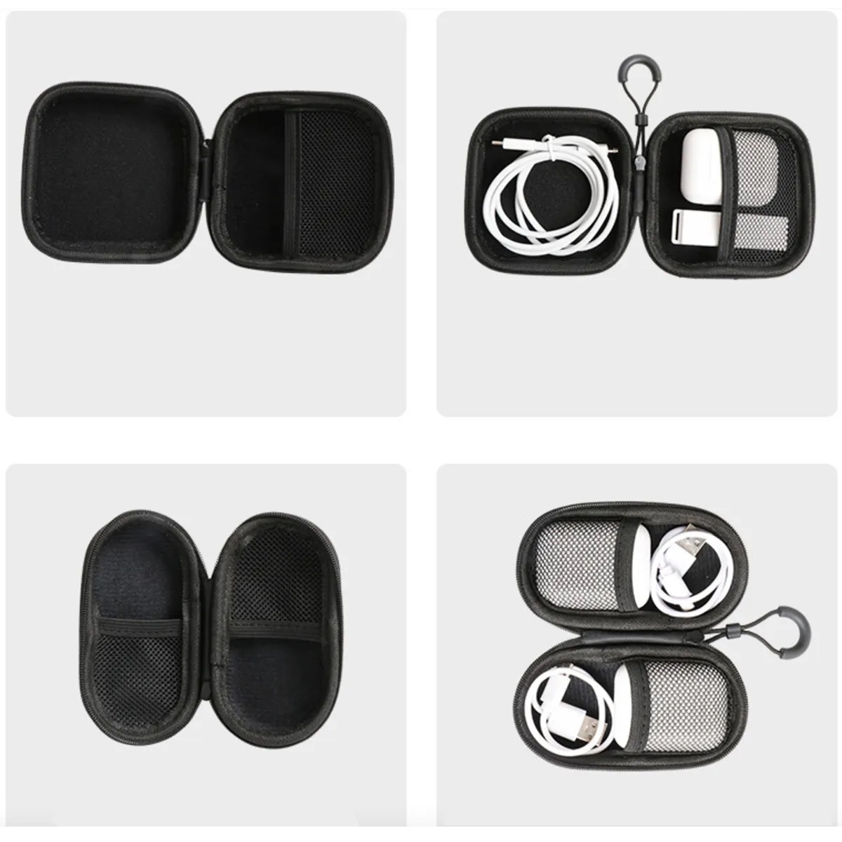 Headphone Storage Bag Case Carrying Charger Cable Organizer 3