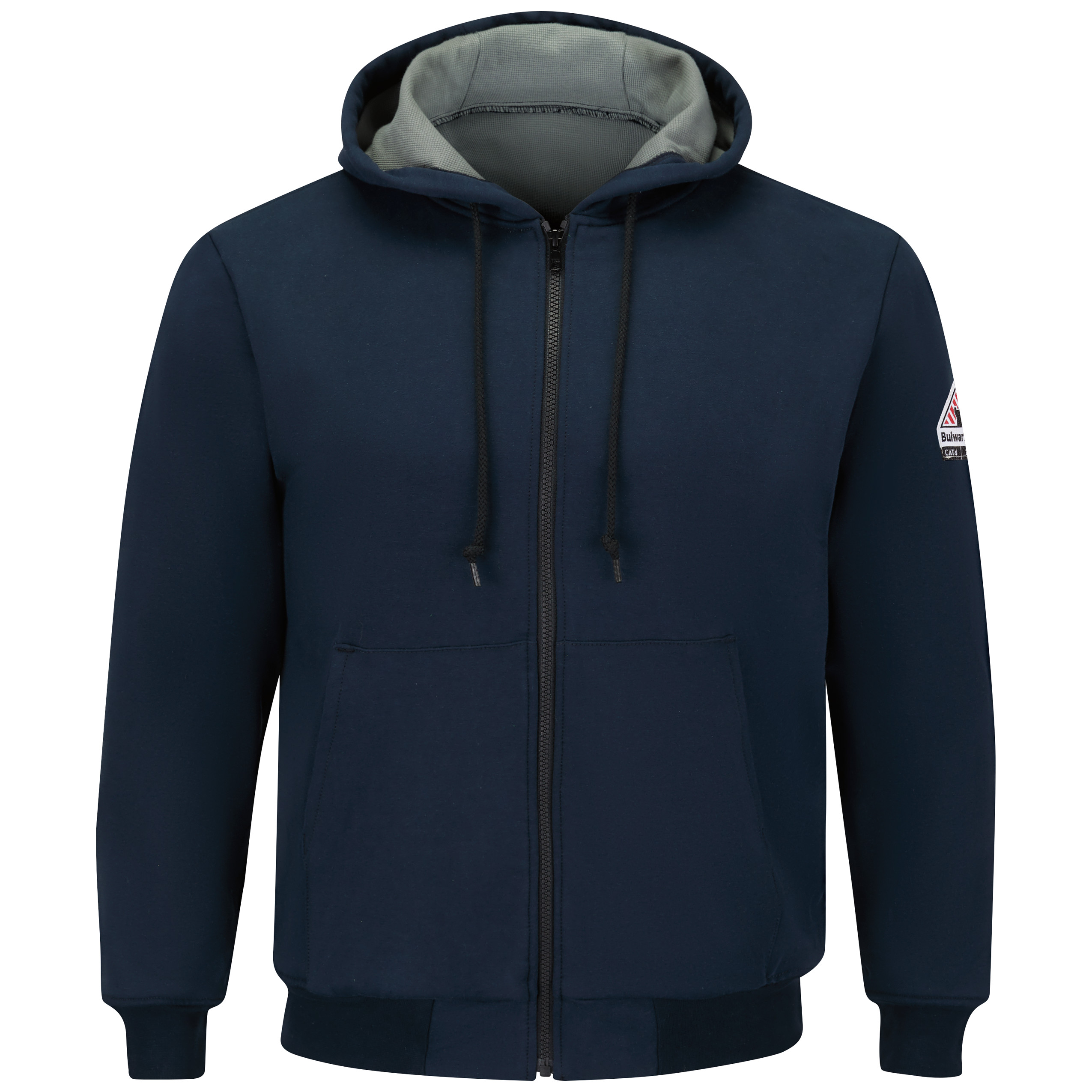 Bulwark® Men's Thermal Lined Zip-Front Hooded Sweatshirt 2