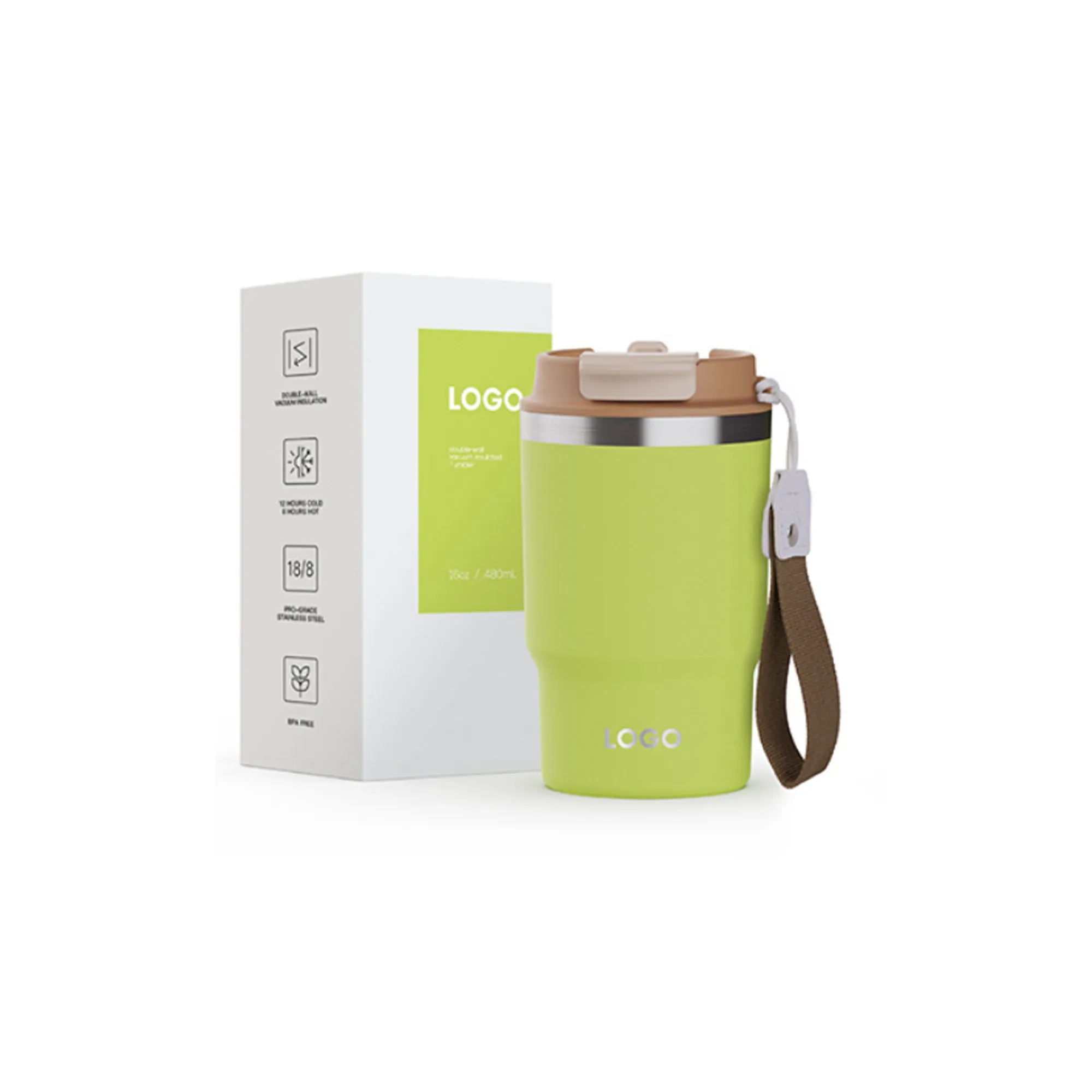 16 oz Stainless Steel Vacuum Coffee Mug 5