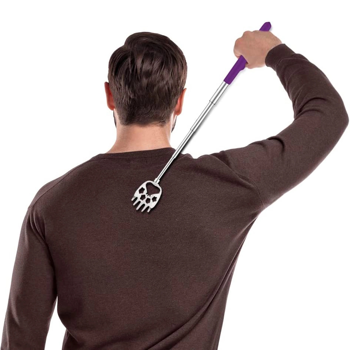 Portable Extendable Back Scratcher With Rubber Handles 8