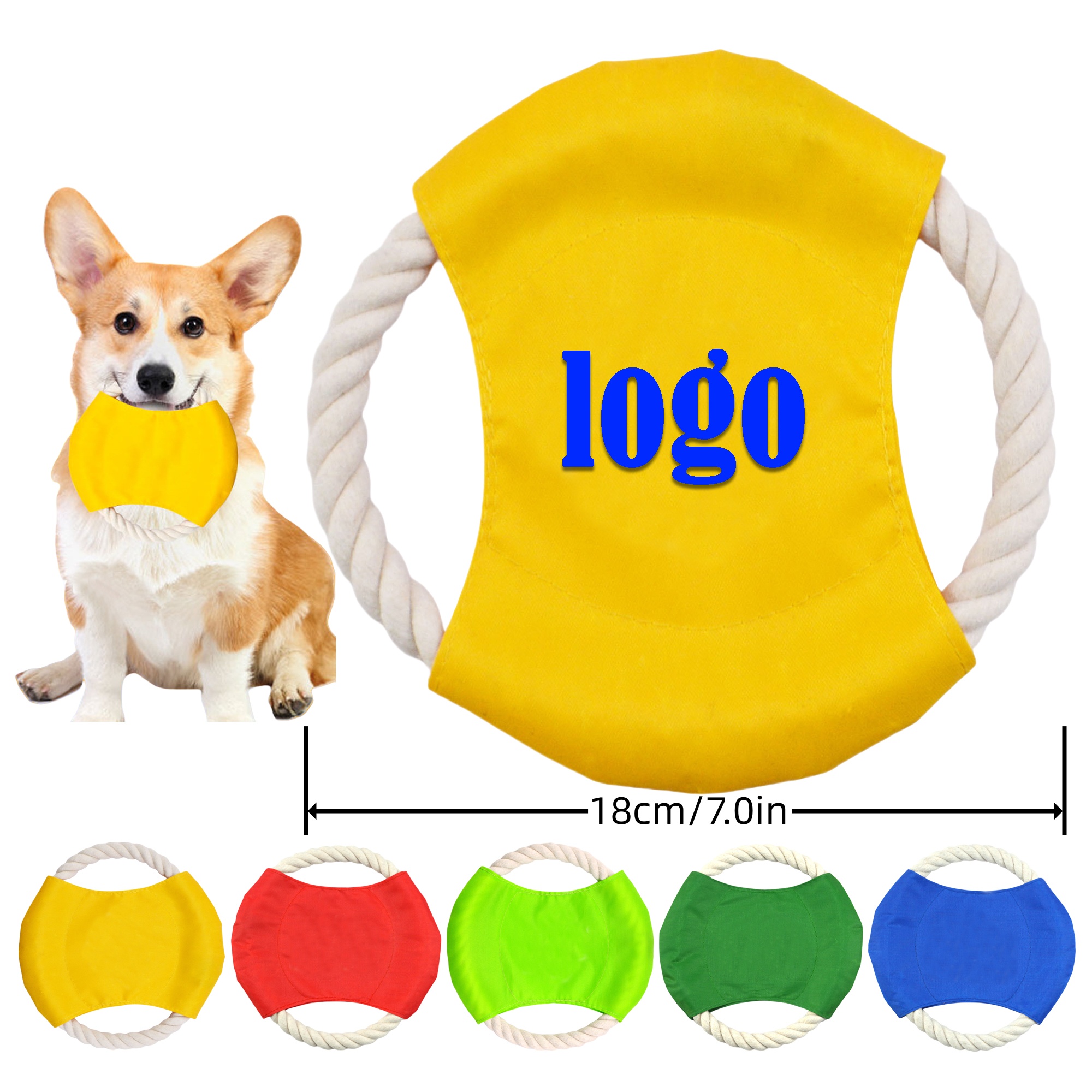 Dog Cotton Rope Flying Disc: Ideal for Teeth Grinding and Jump Training 2