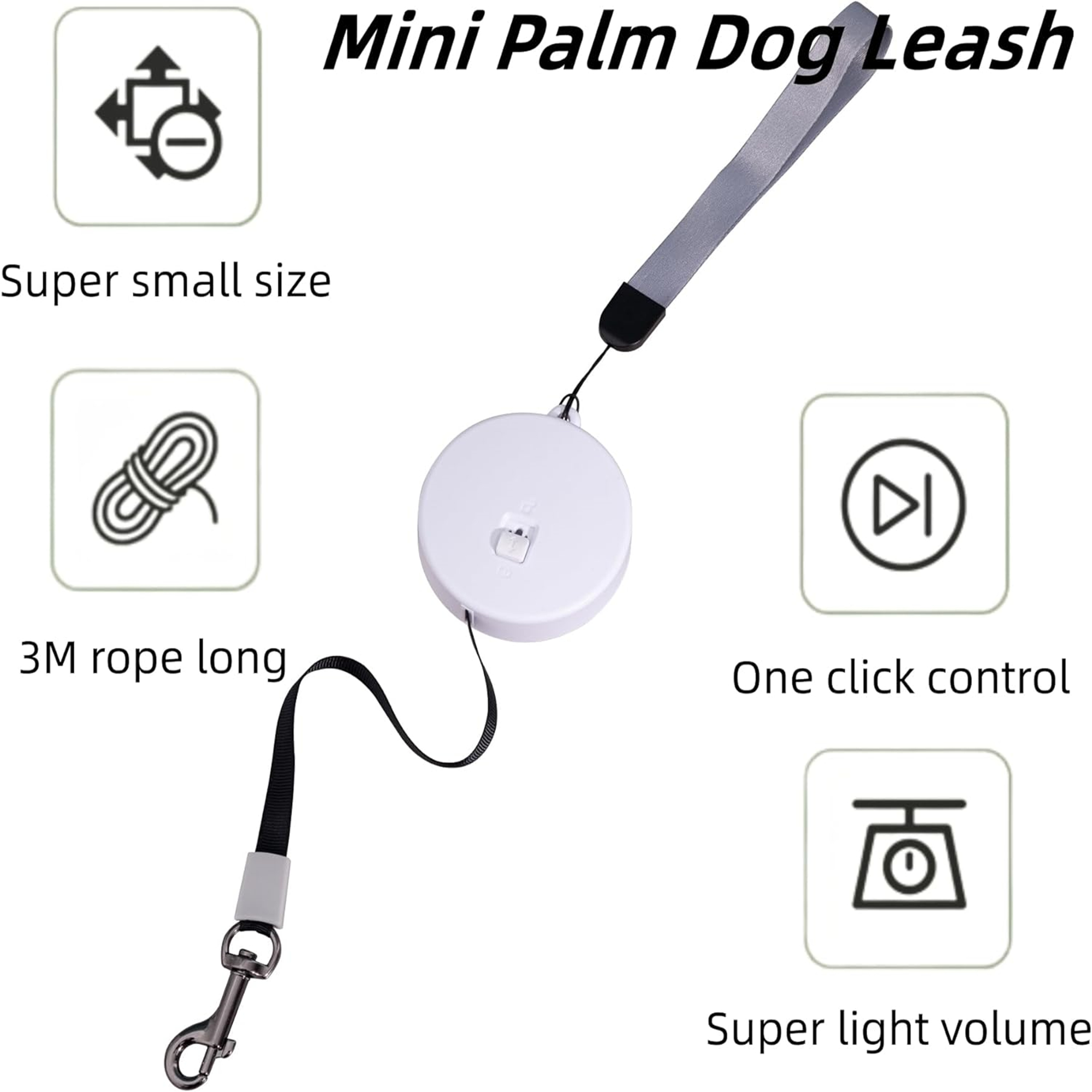 Pet Mini Retractable Dog Leash 1