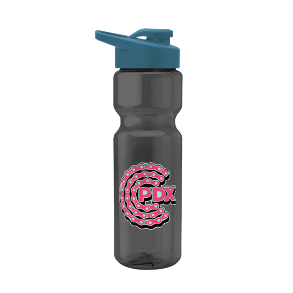 Blazer 28oz Transparent Bike Bottle w/Drink-thru Lid 204