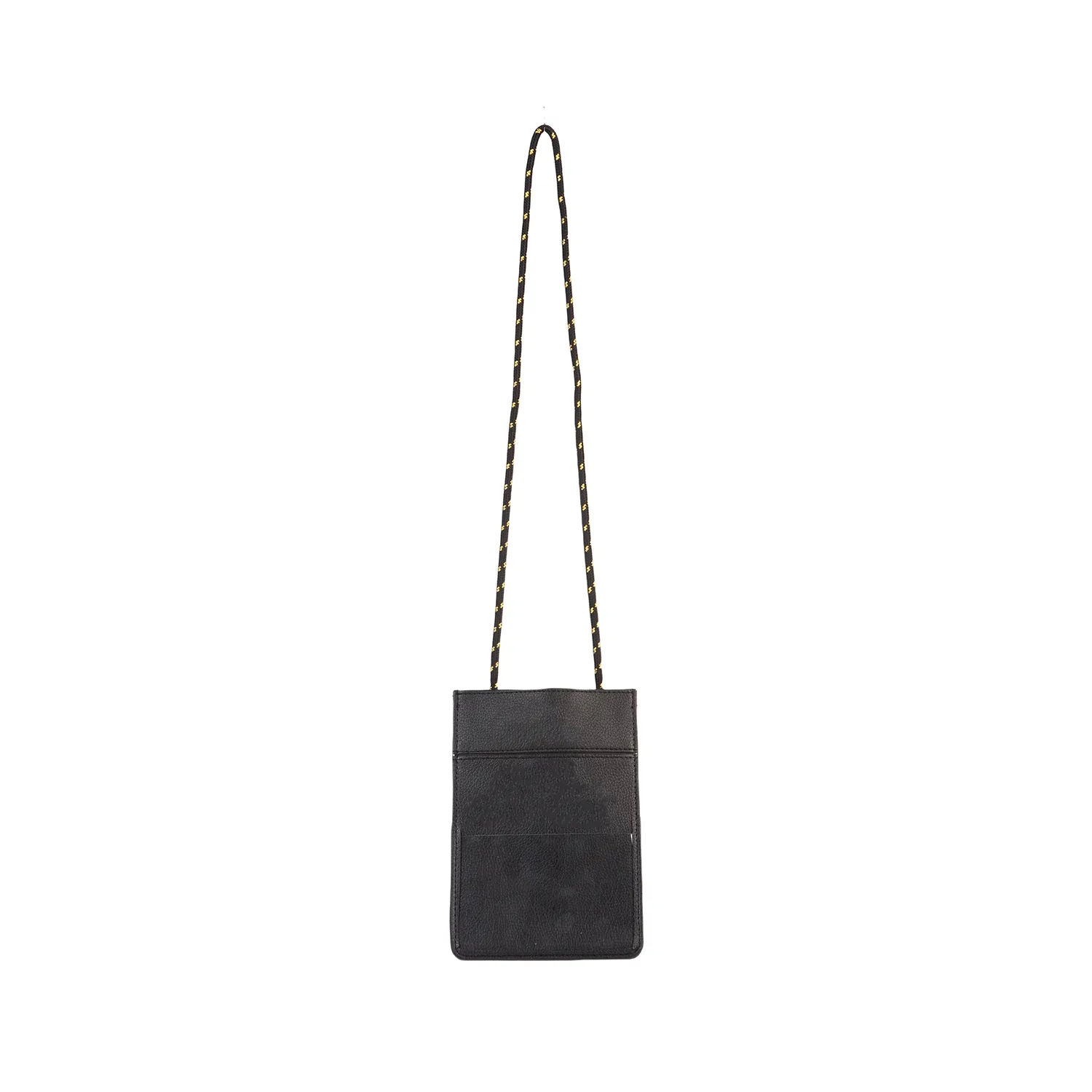 Black Rectangular Shoulder Bag with Strap 3
