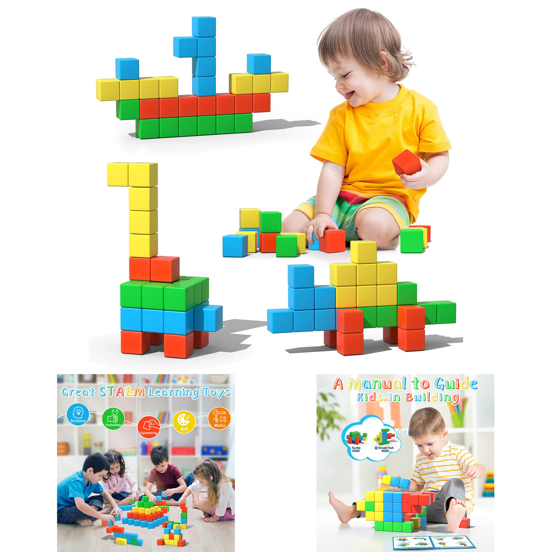 3D Magnetic Cubes for Kids 2