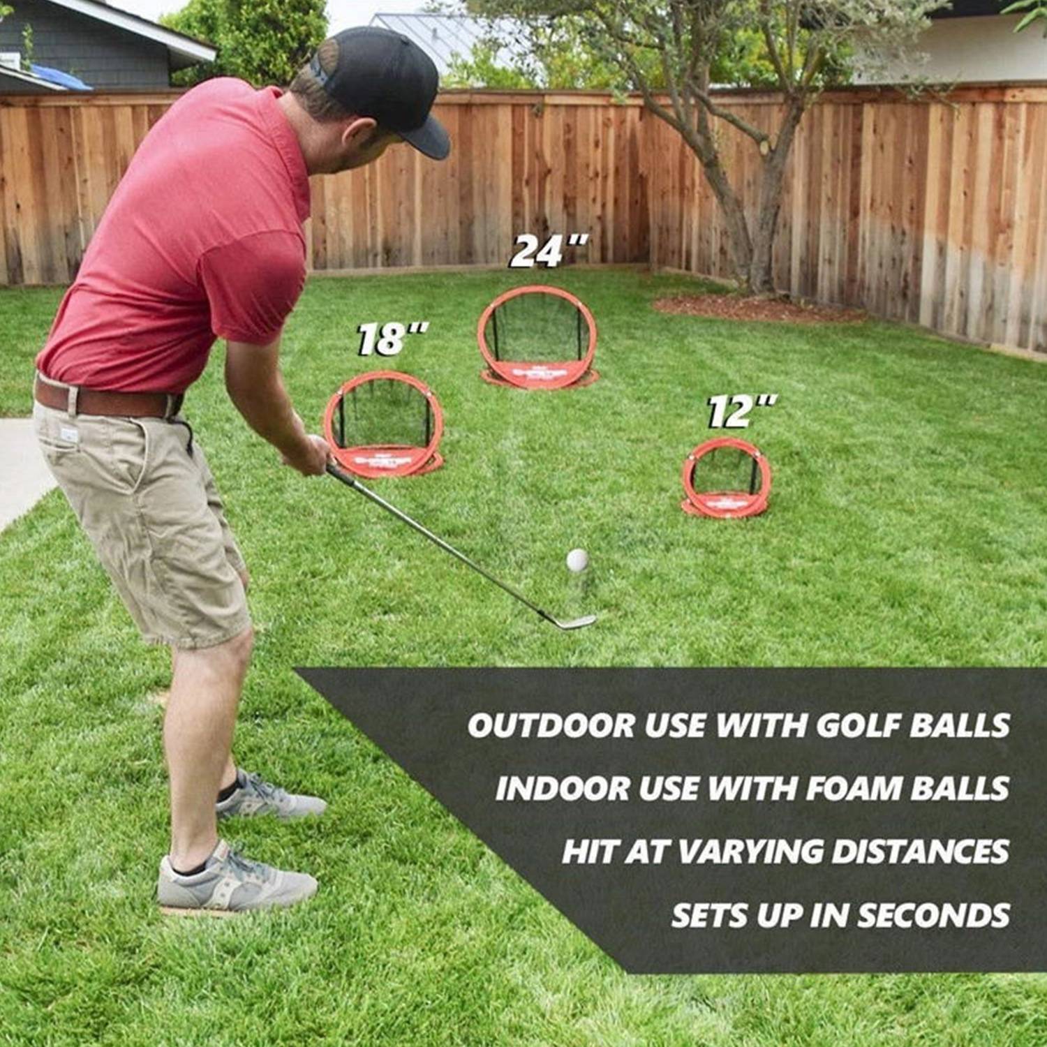 3 IN 1 Golf Chipping Net Golfng Target Accessories 4