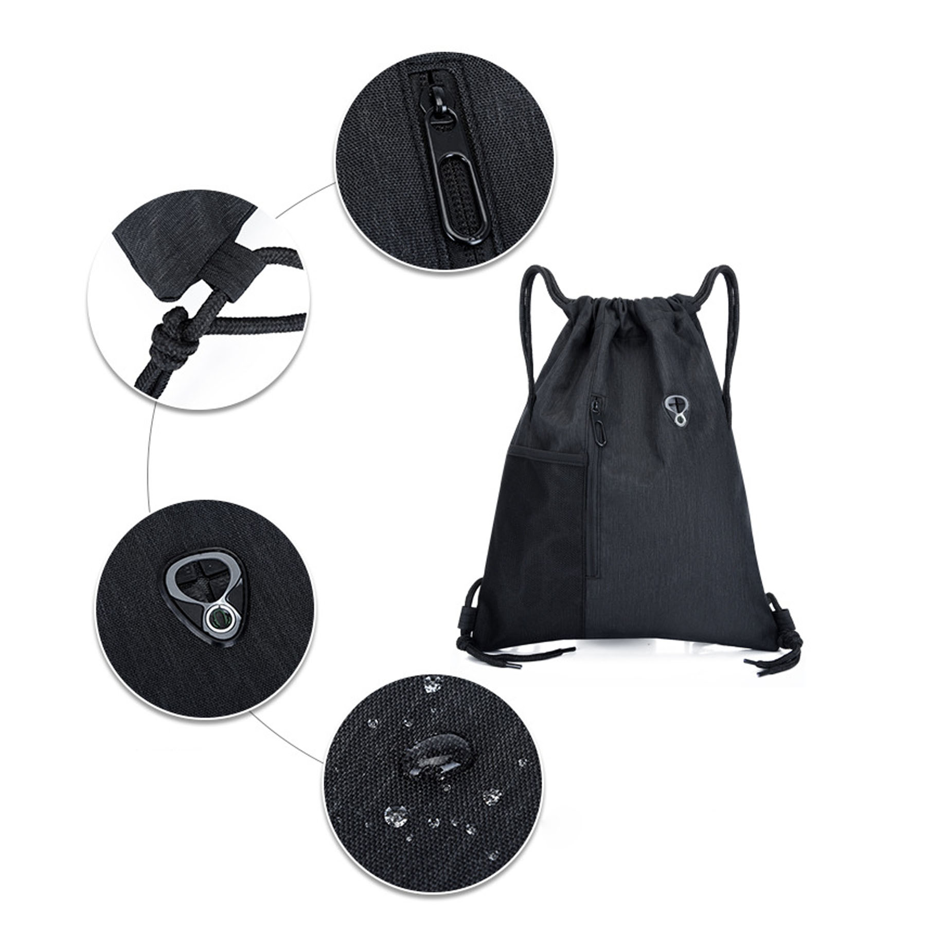 Large Capacity Sports Drawstring Backpack 9