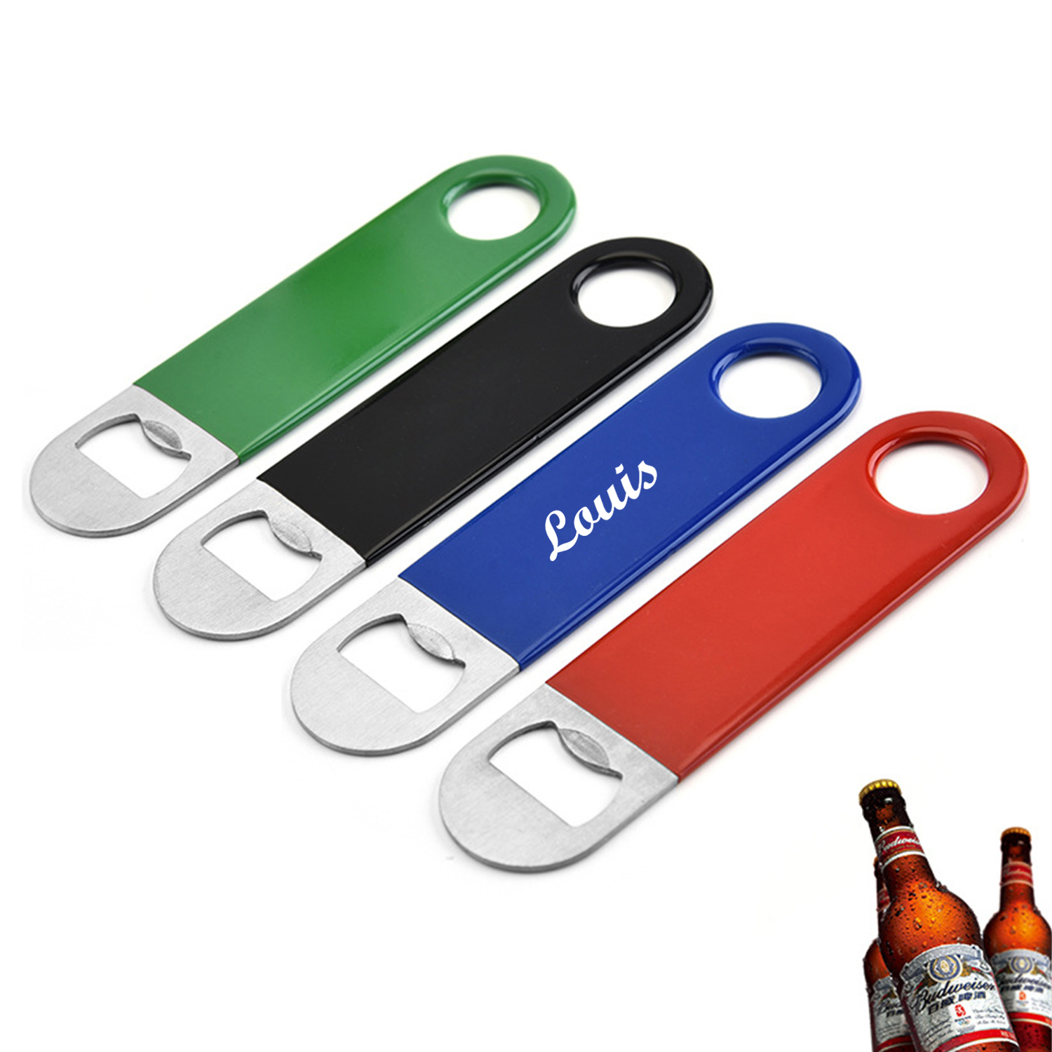 PVC Coated Stainless Steel Bottle Opener 2