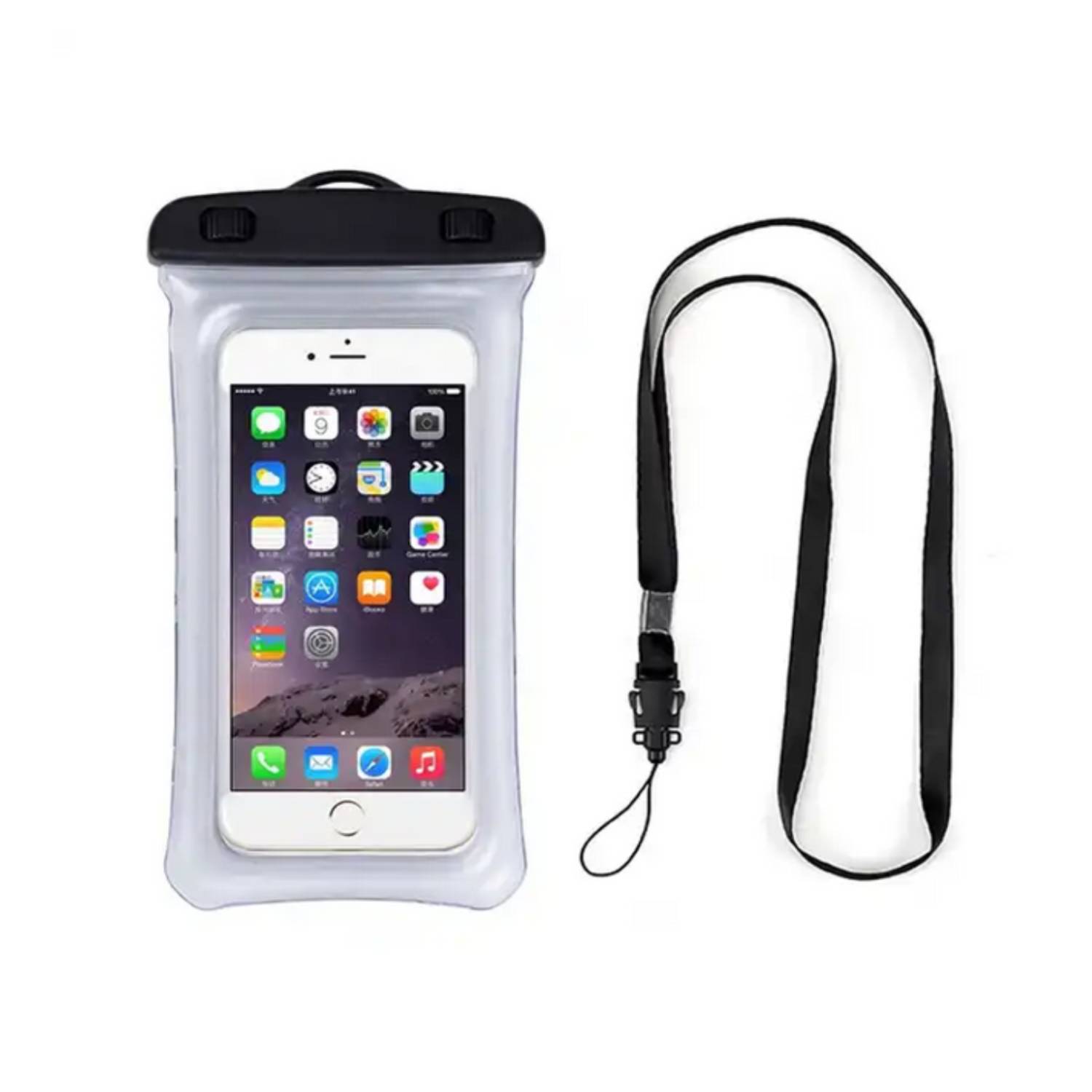 IPX8 Waterproof Floating Mobile Phone PVC Pouch with Lanyard 5