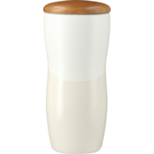 Reno Double Wall Ceramic Tumbler w/Wood Lid 10oz 33