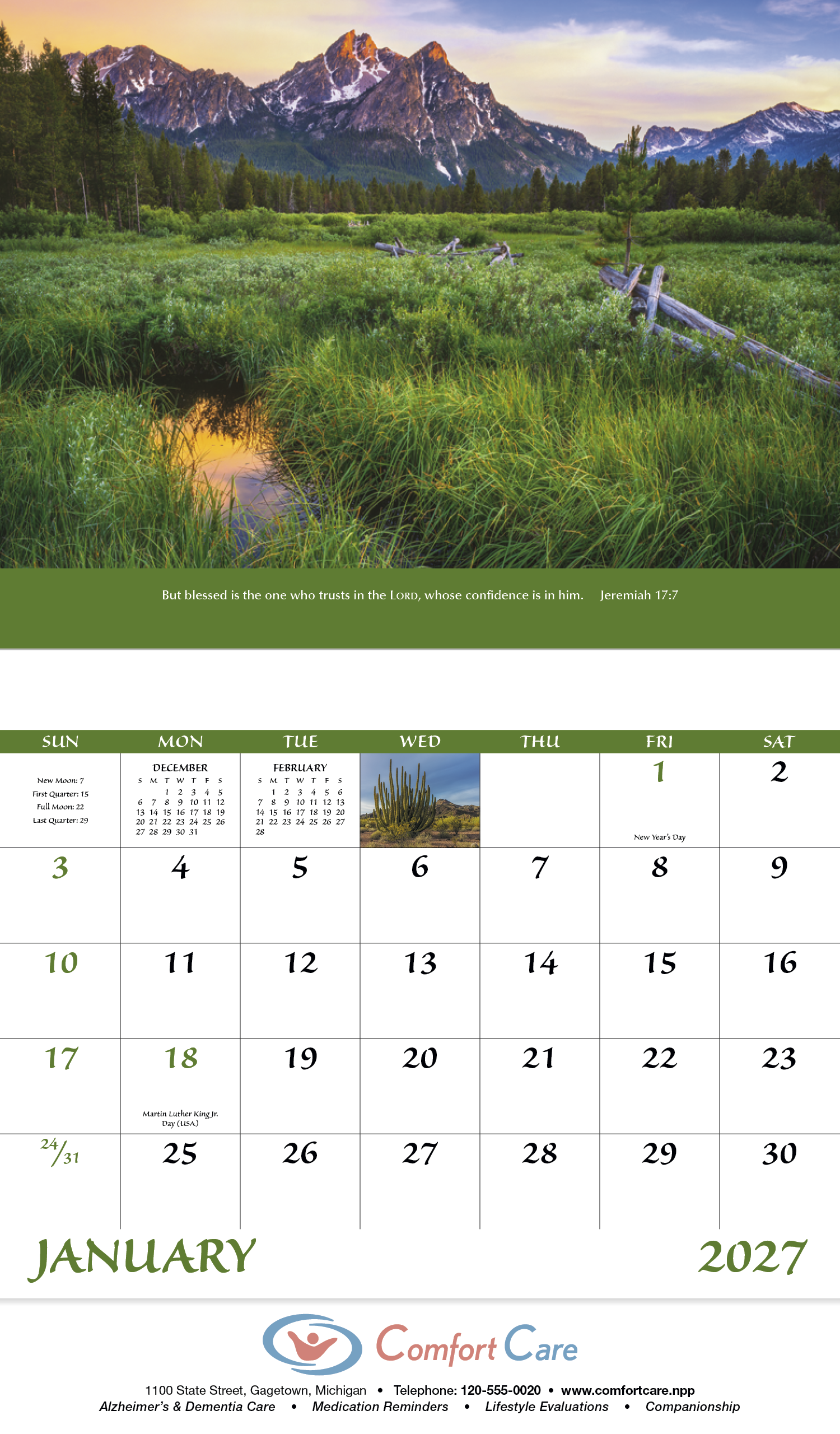 Good Value™ Eternal Word - Stapled Calendar 54