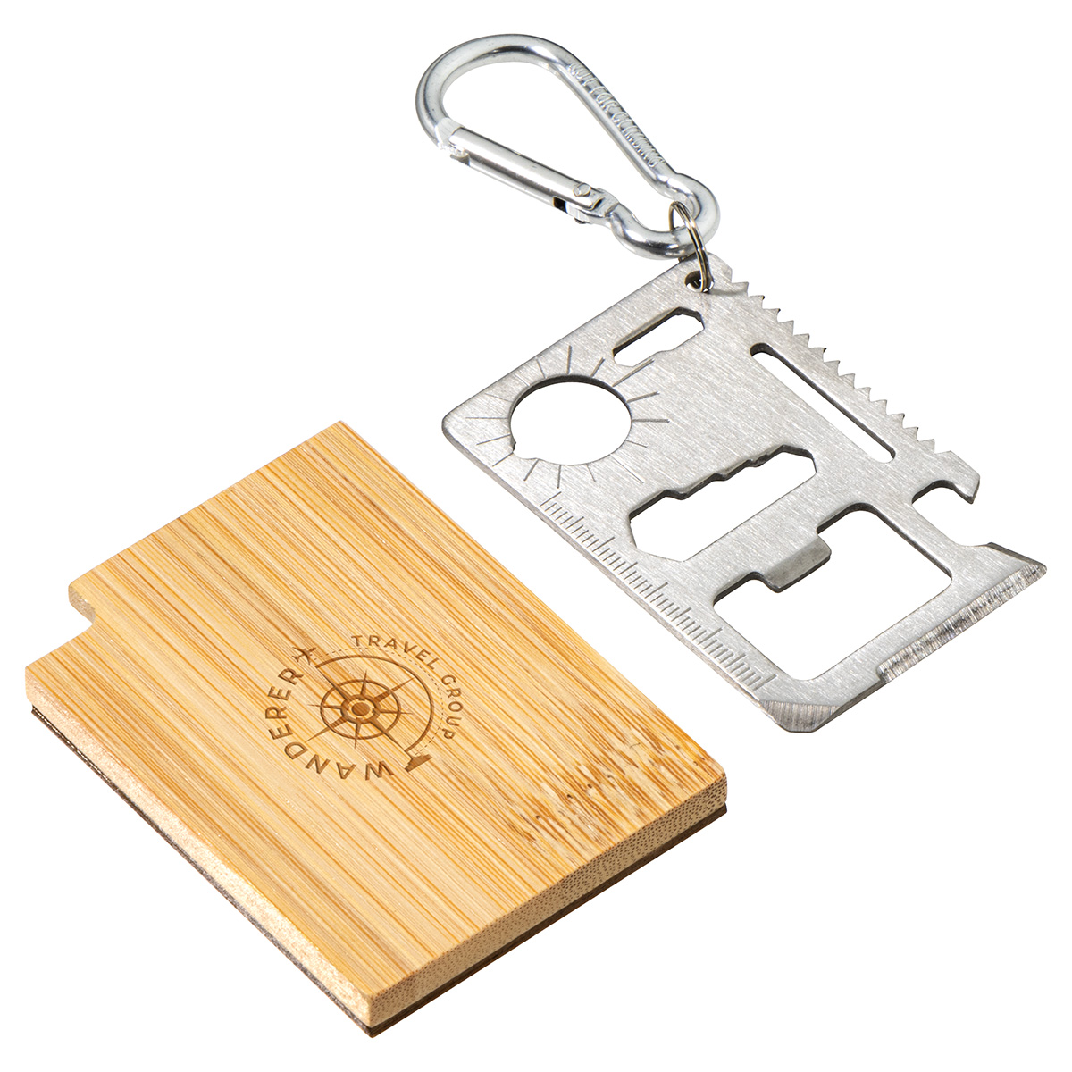 Best Buddy Tools® Bamboo Multi-Tool with Carabiner 7