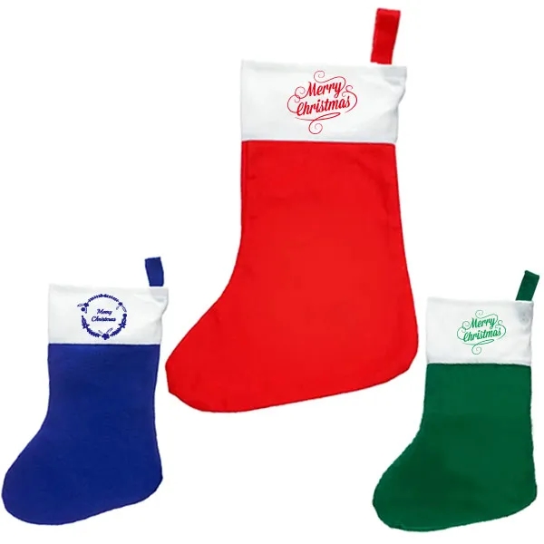 Custom Mini Felt Christmas Stockings - 4 1/2" x 7" 1