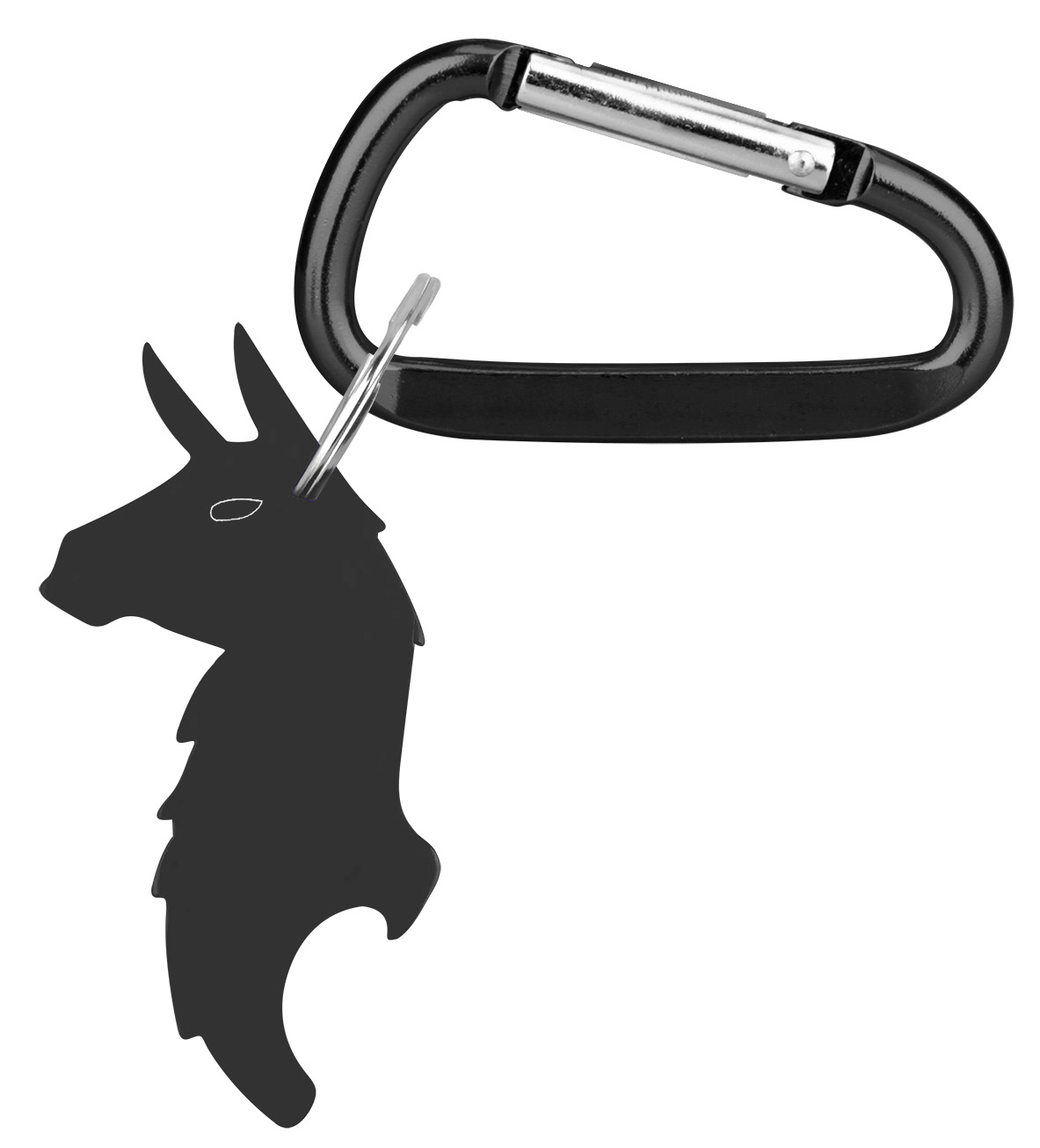 Llama Shape Bottle Opener Key Ring with Carabiner 5