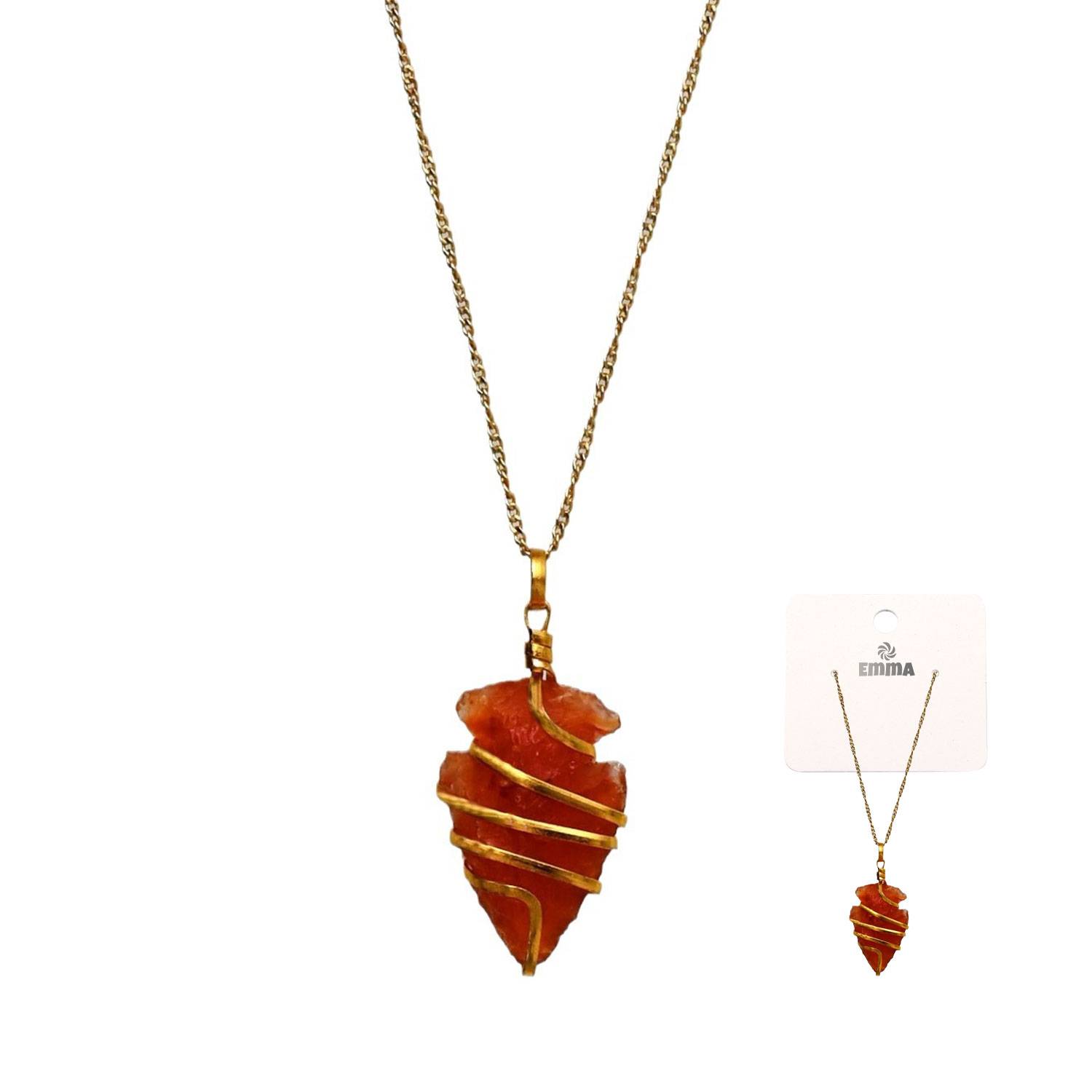 Spiral arrow pendant necklace 8