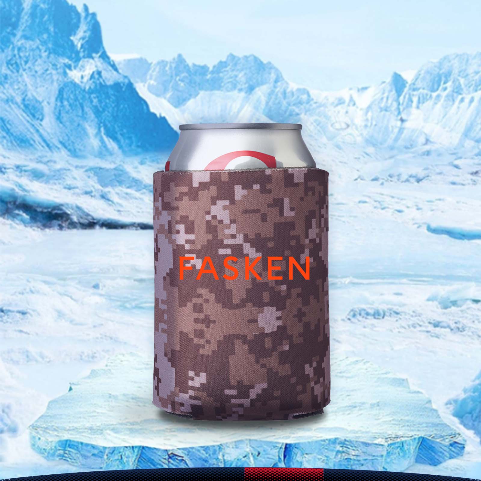 Camouflage Foam Can Coolers 12