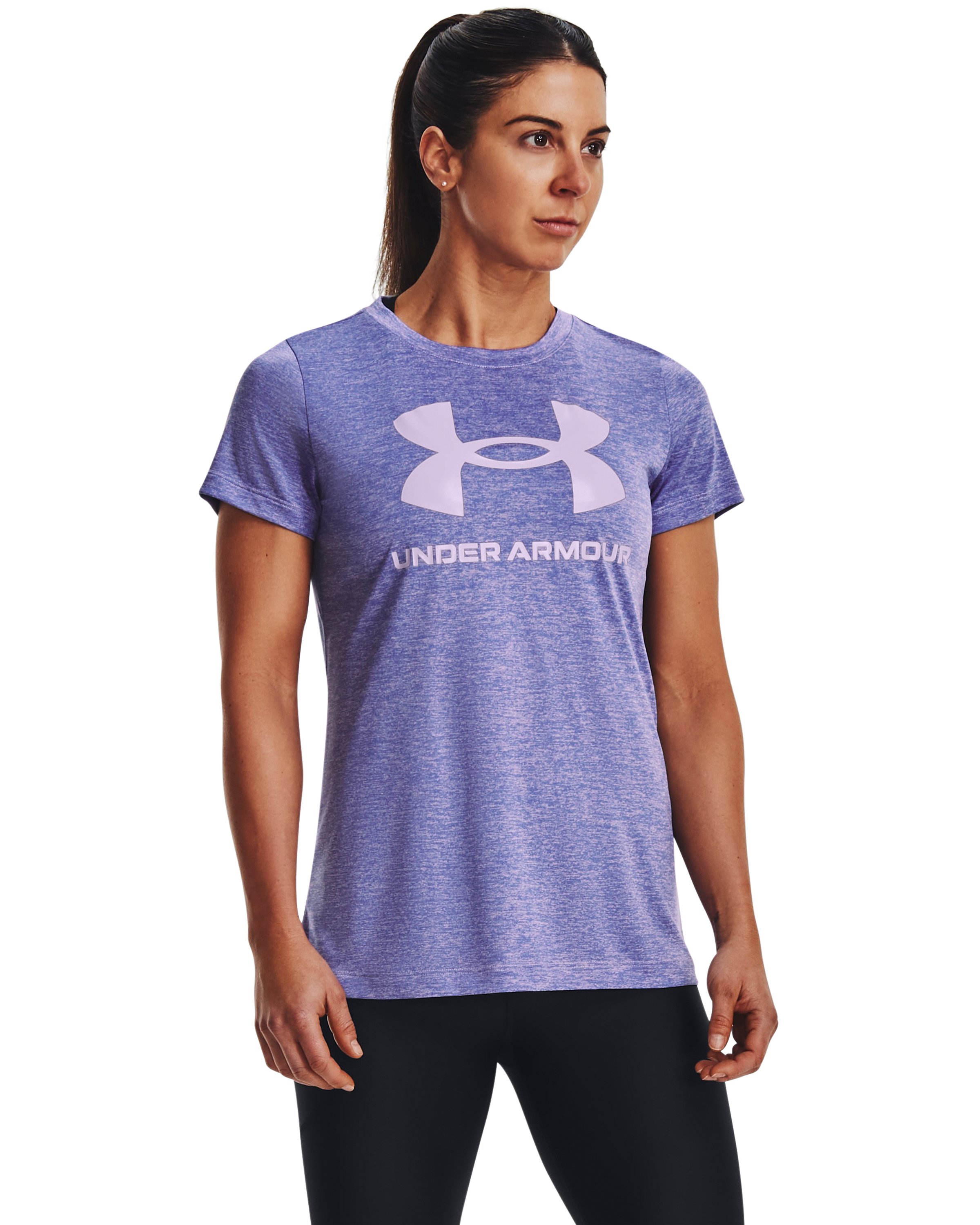 UA Tech Twist Big Logo Gel Women's Short Sleeve 1