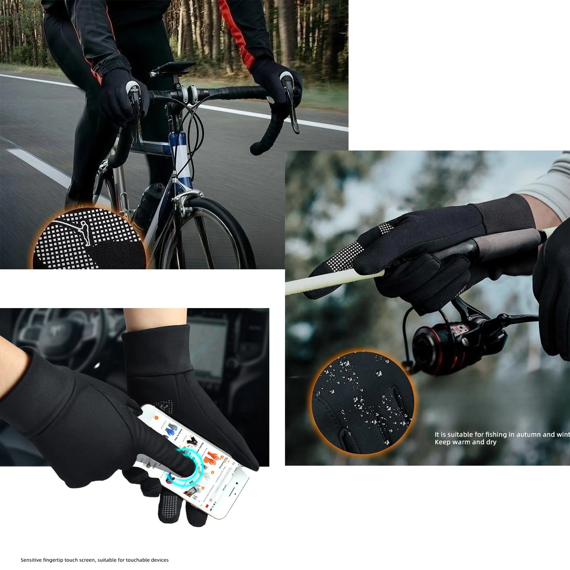 Touchscreen Anti-Slip Breathable Cycling Gloves 5