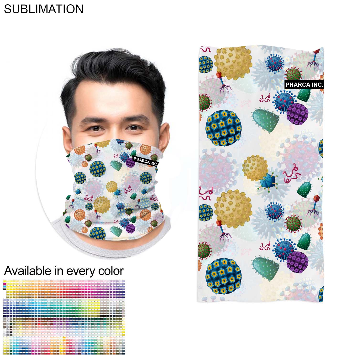 Domestic Made Sublimated Face Mask, Neck Gaiter 2