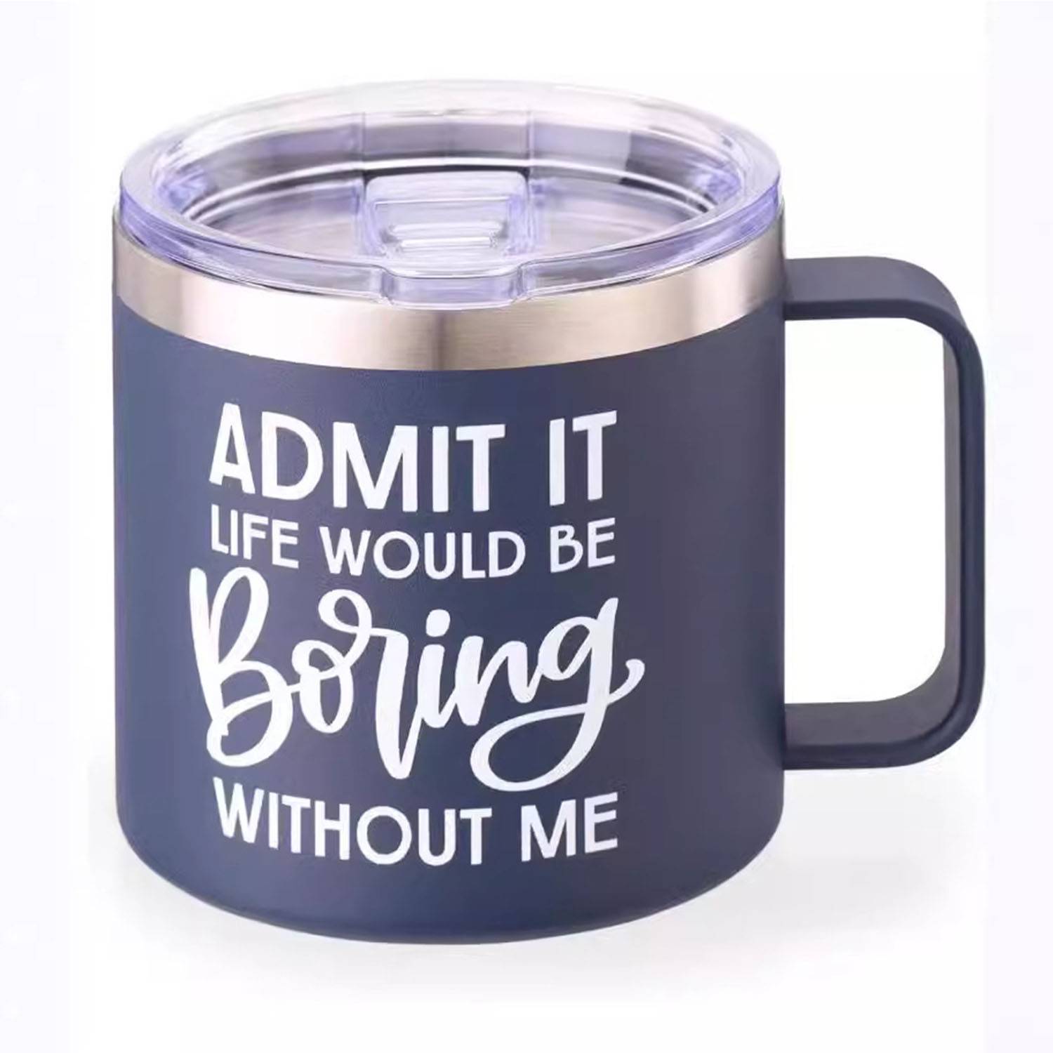 14oz Stainless Steel Insulated Mug w/ Handle 5