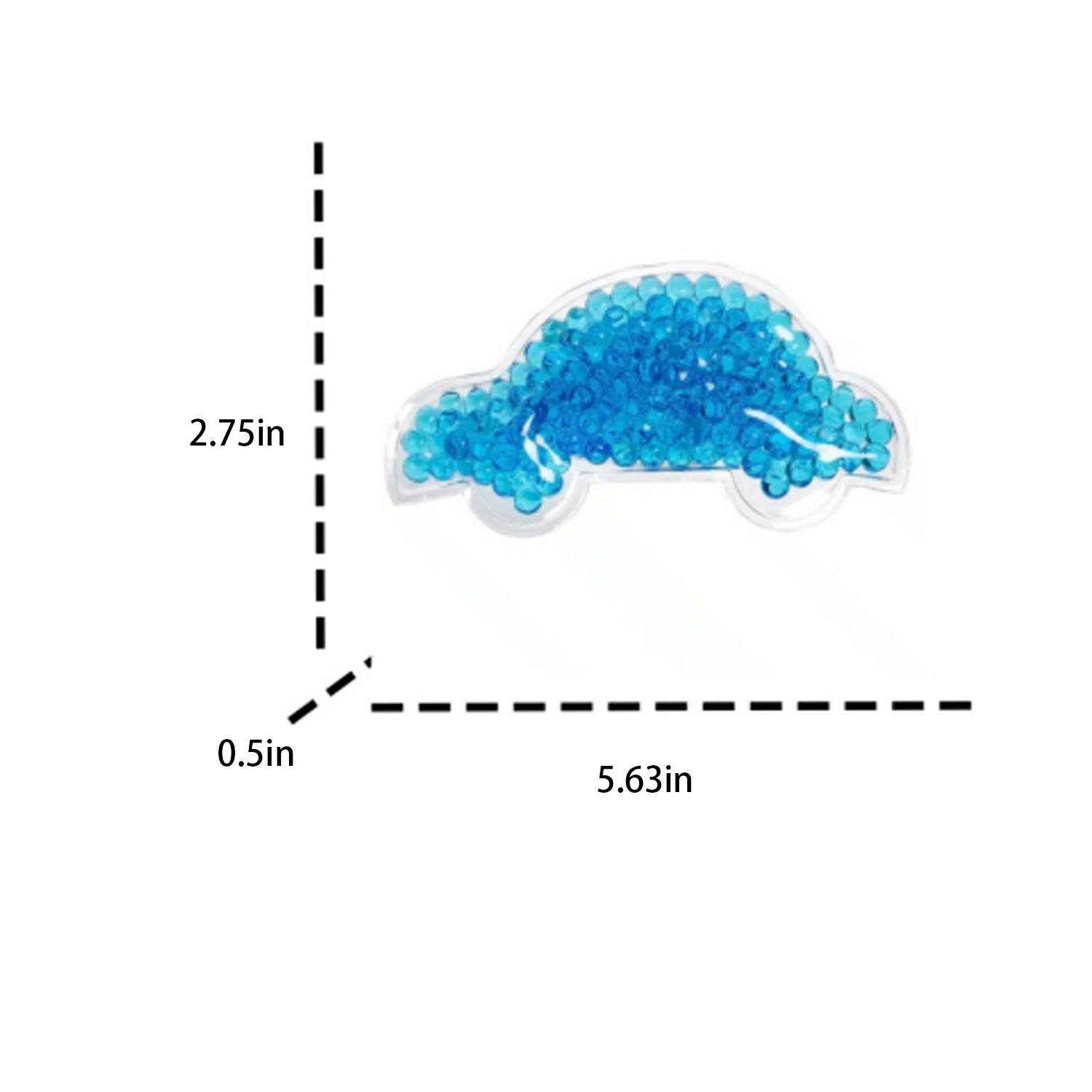 PVC Car Shaped reusable Blue Gel Bead Cold And Hot Bag 1