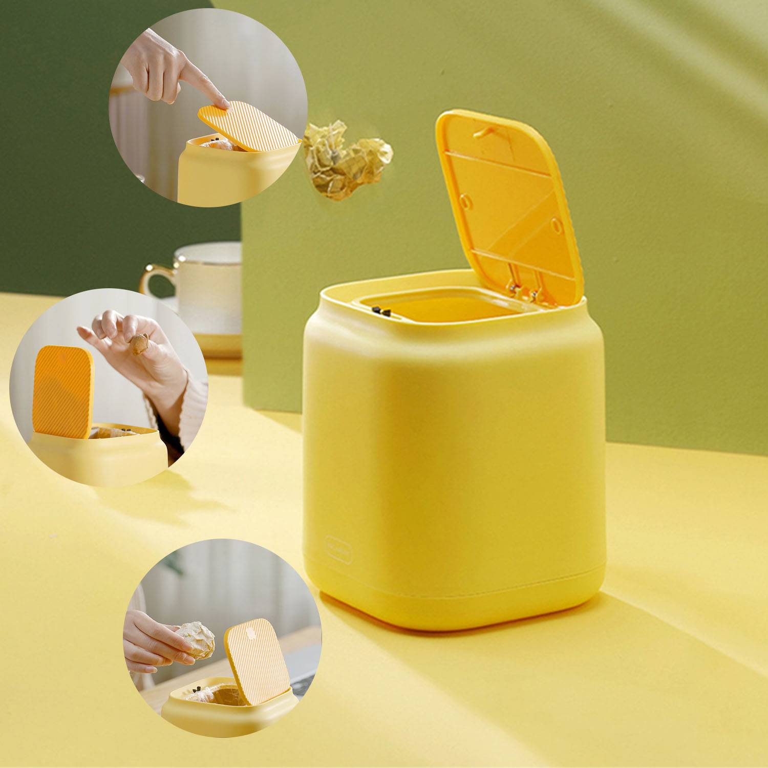 Mini Desktop Trash Can 4