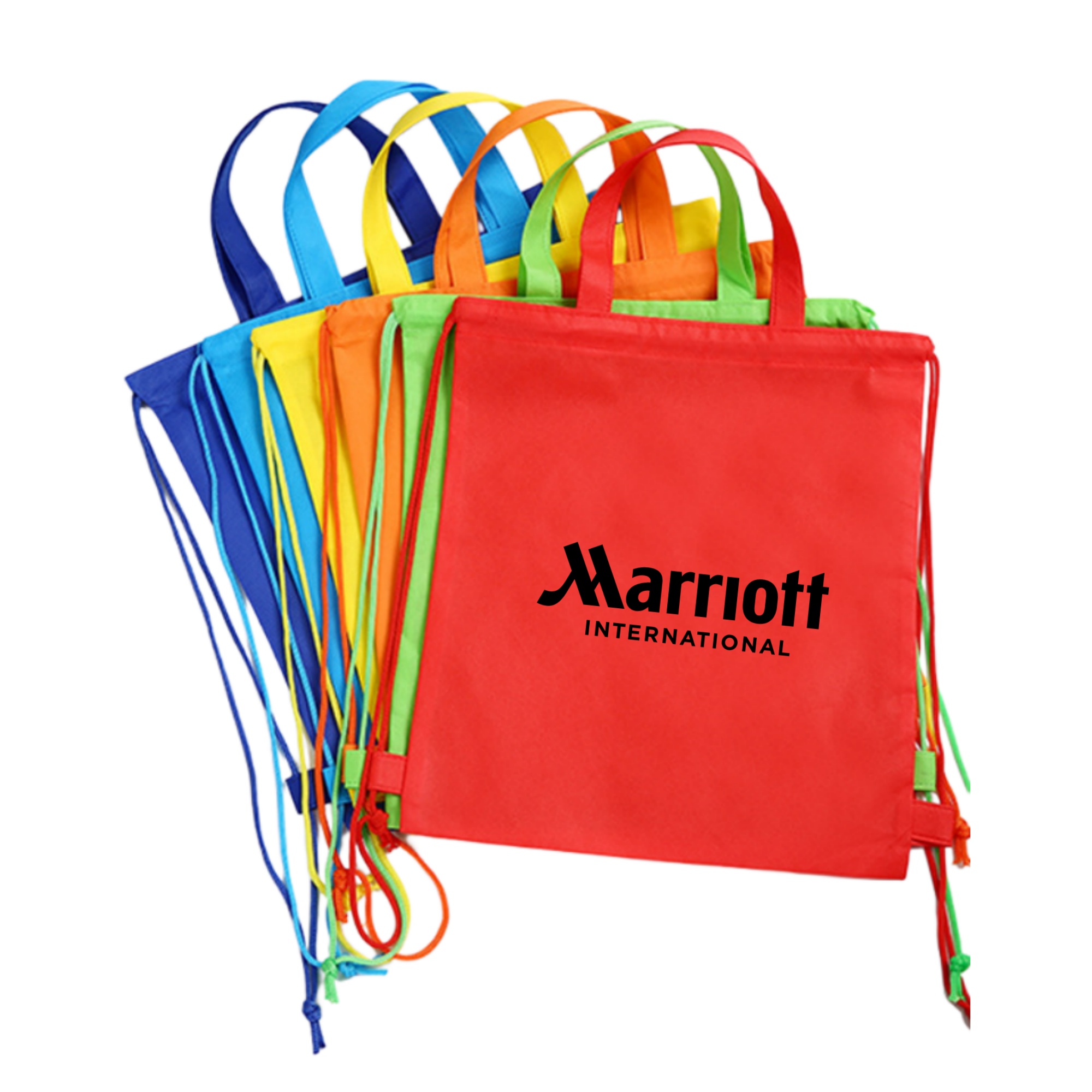 Non-Woven Drawstring Backpack With Handles 6