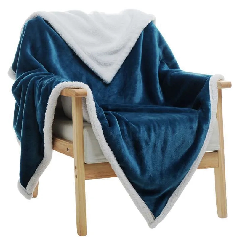 Plush Sherpa Fleece Throw Soft & Cozy Reversible Blanket 3