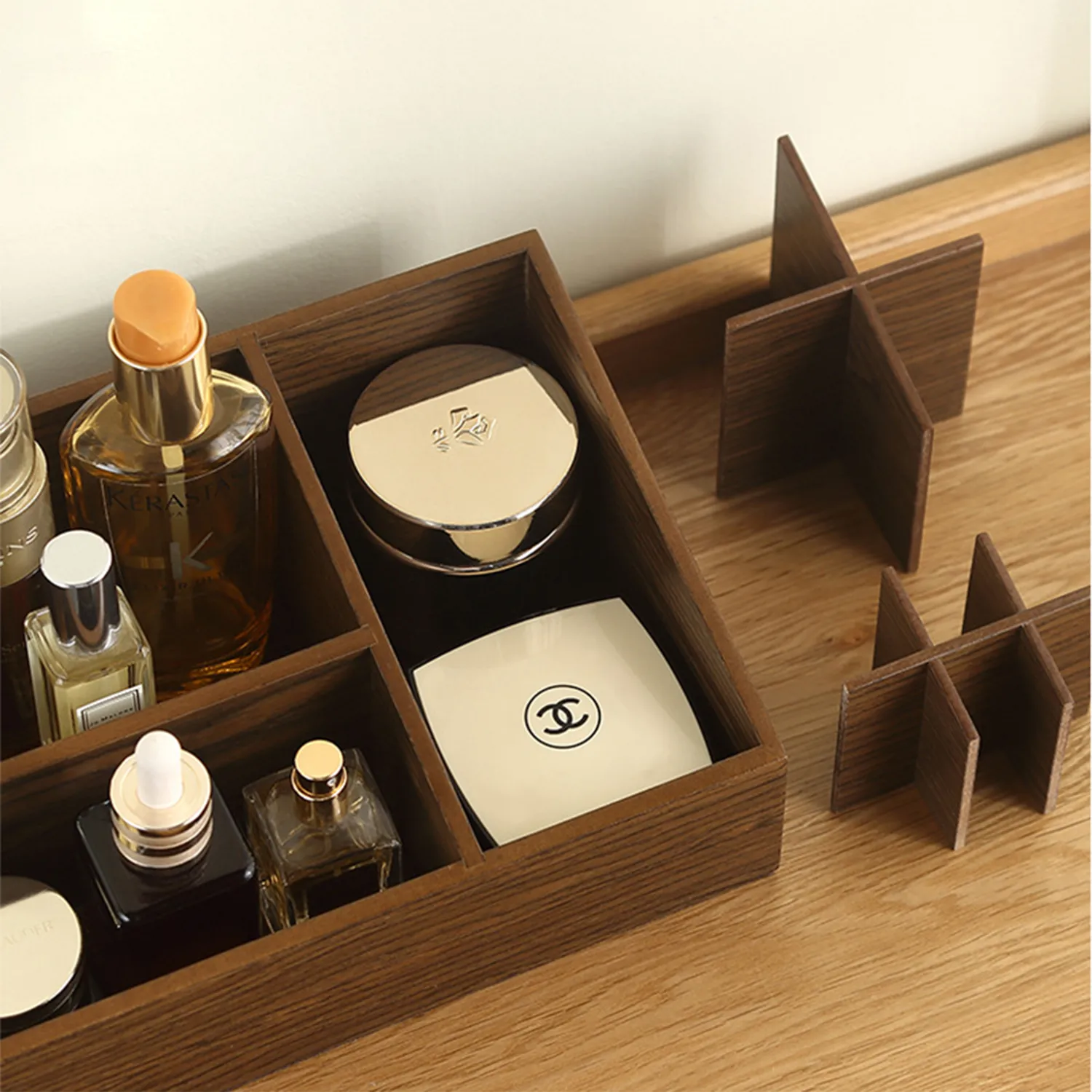 Wooden Makeup Storage Box 2