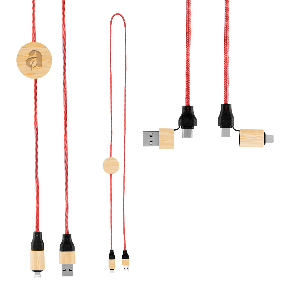 3' 60W Bamboo & rPET Fast Charging Cable 3