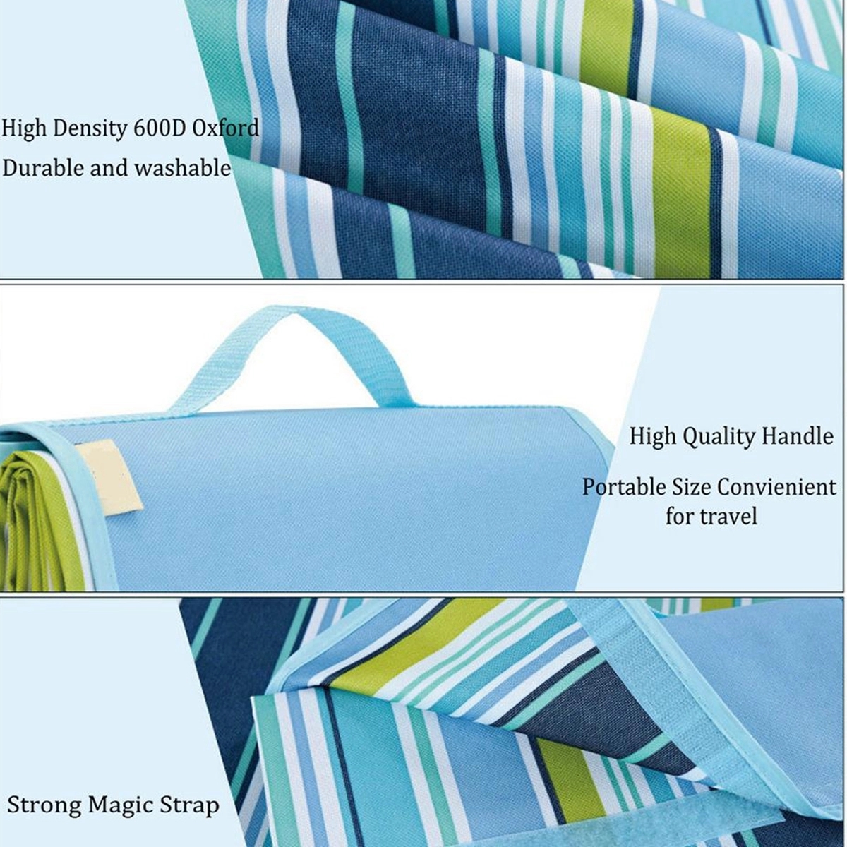 Waterproof Beach Blanket Outdoor Portable Picnic Mat 10