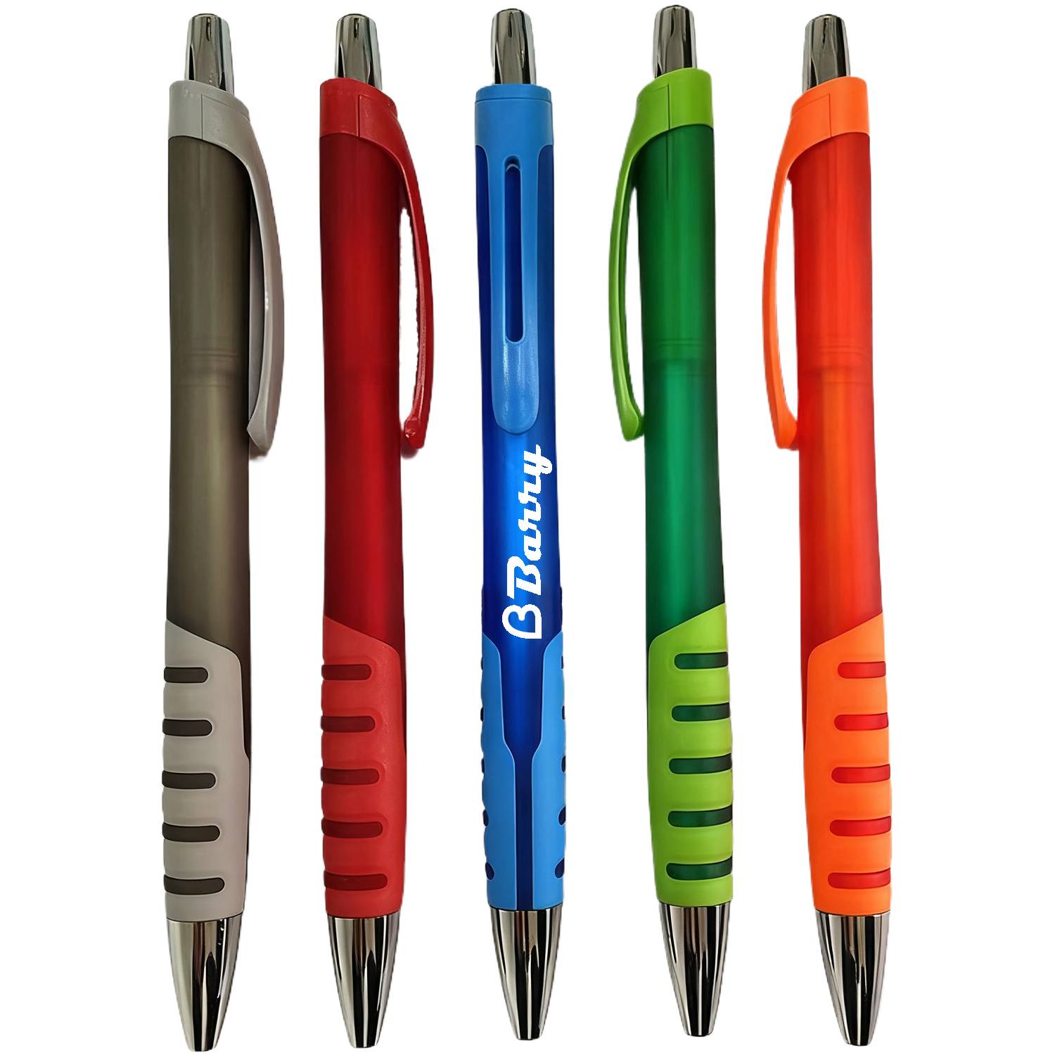 Plastic Frosted Retractable Ballpoint Pen 5