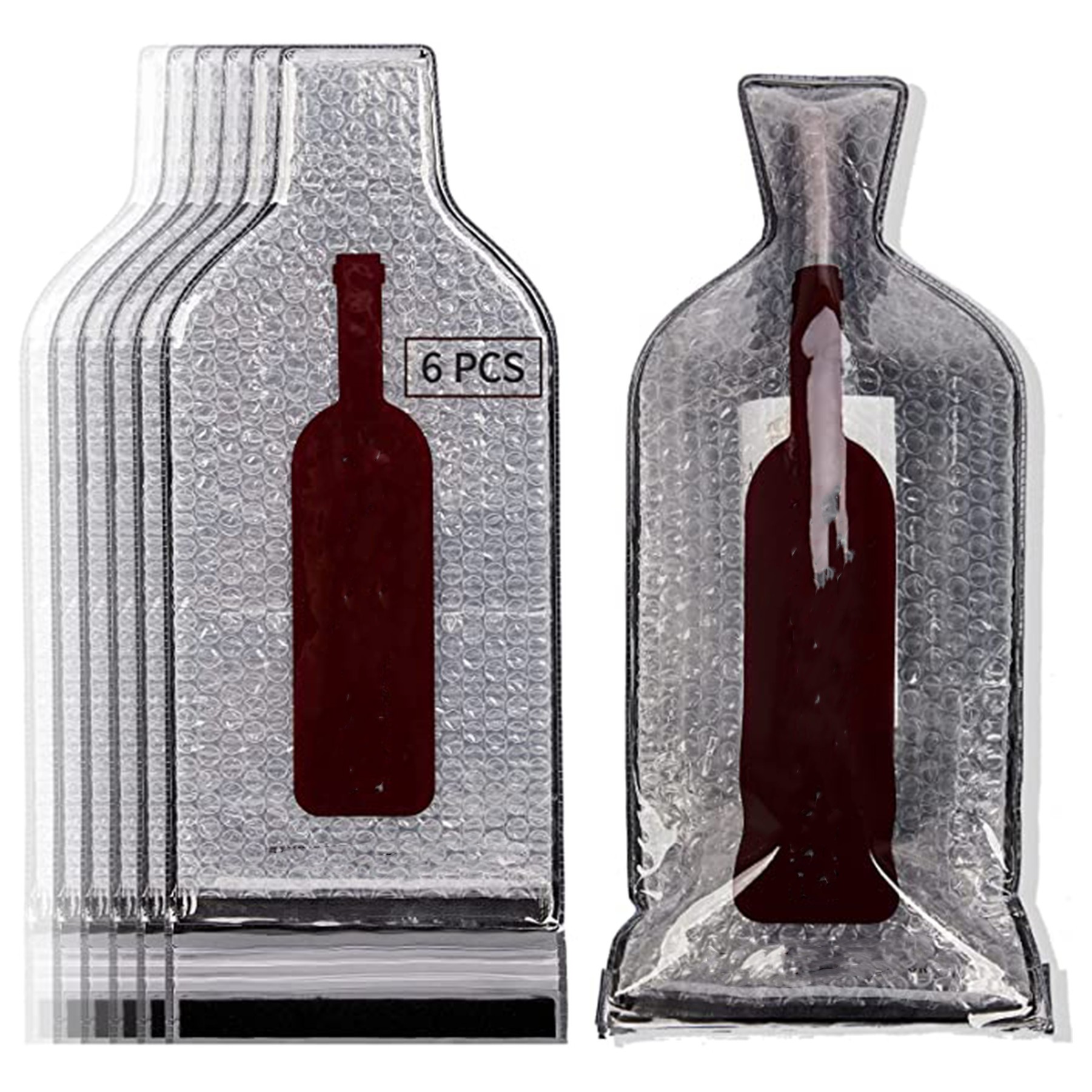 Wine Travel Bags Reusable Sturdy Wine Sleeves for Luggage 4