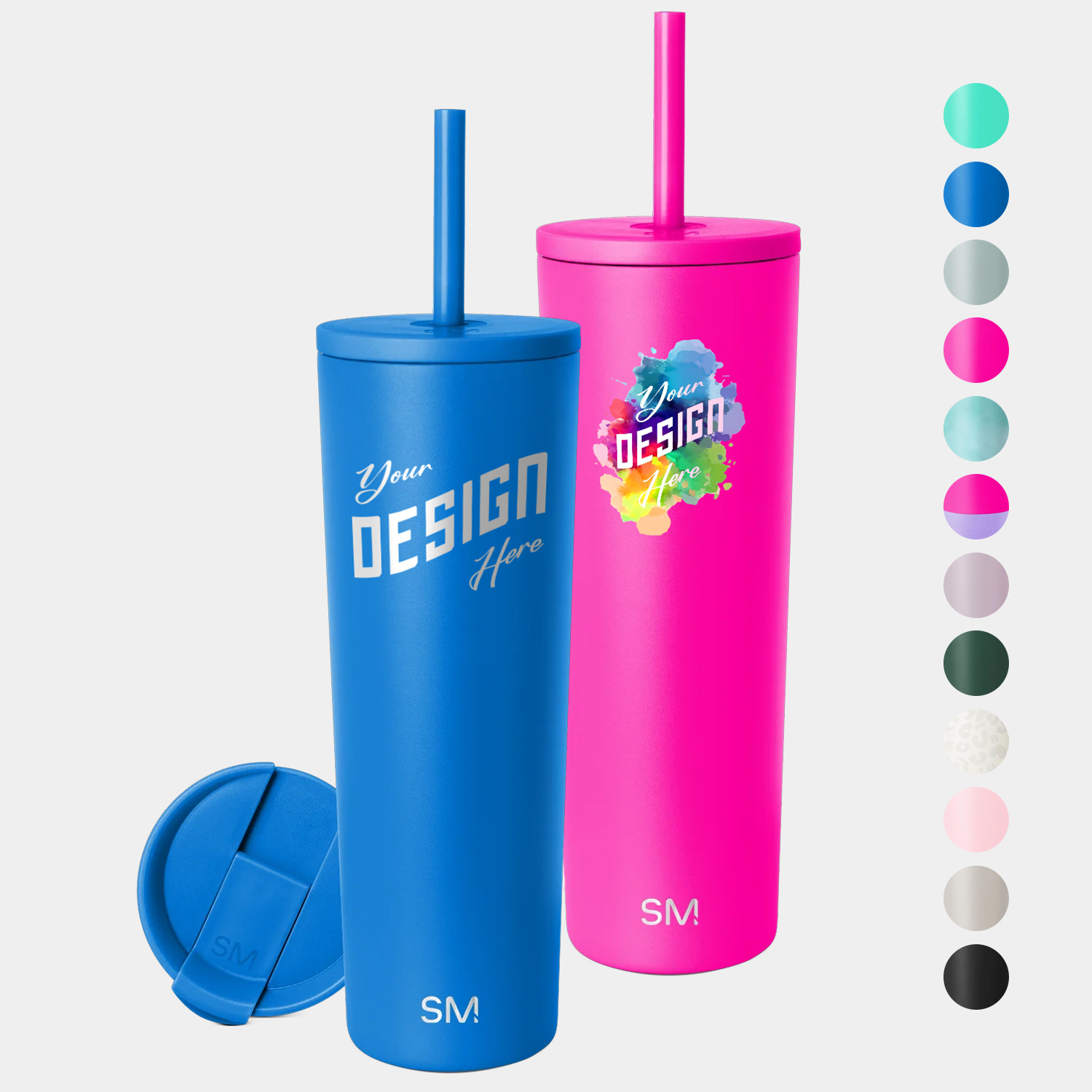 28 oz Simple Modern® Stainless Steel Double-Walled Insulated Classic Tumbler w/ Straw Lid 2