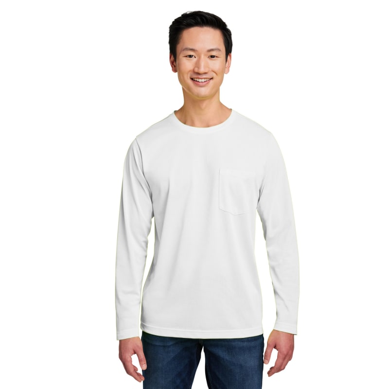 Harriton Unisex Charge Snag And Soil Protect Long-Sleeve T-Shirt 16