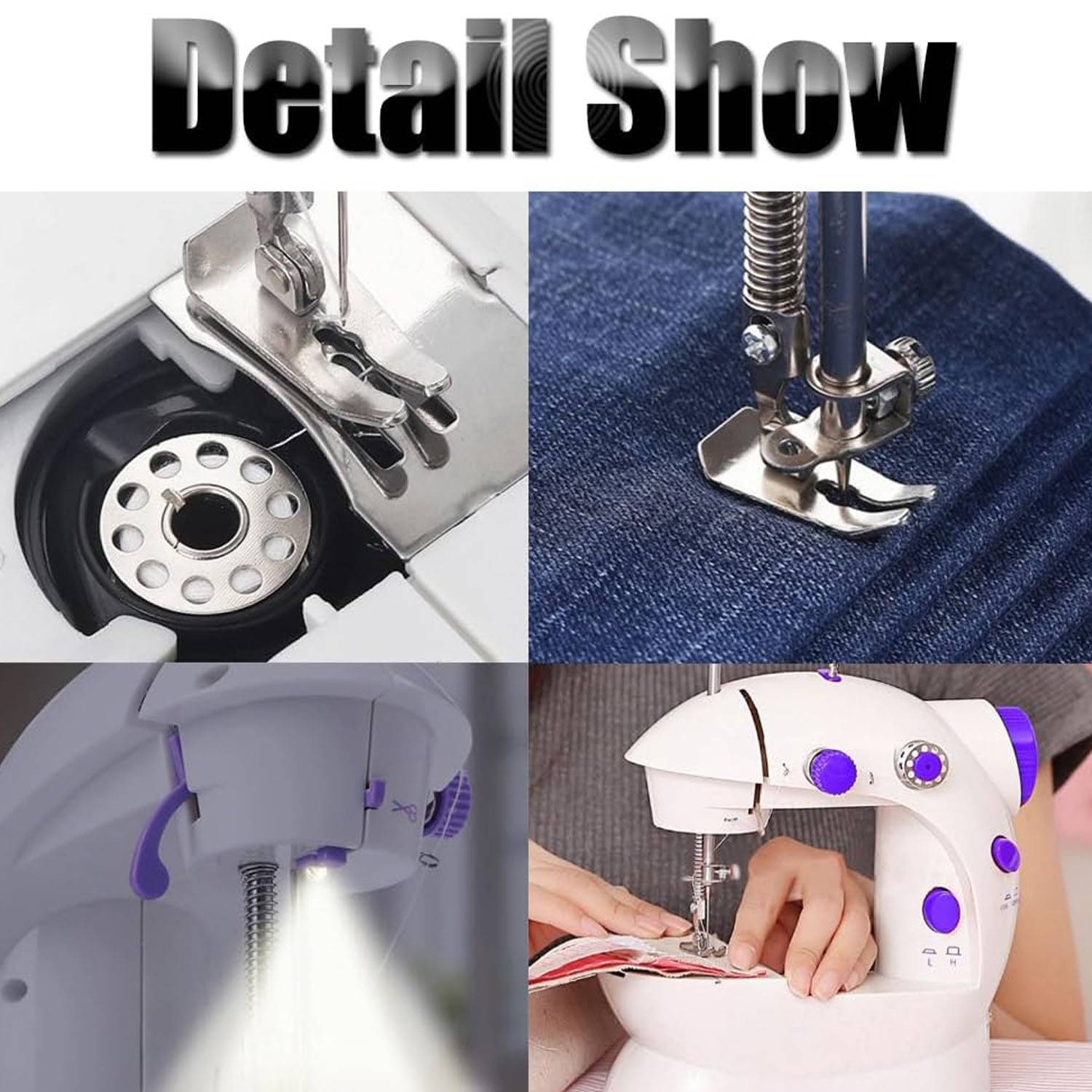 Mini Sewing Machine Handheld Portable Electric for Beginners 3