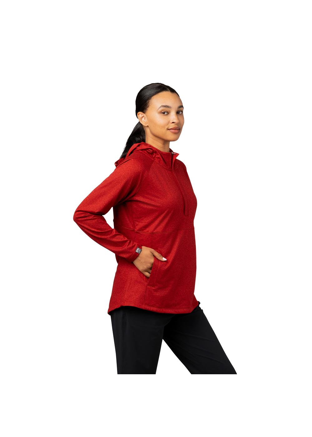 Storm Creek Women's Sidekick Super Soft Midweight Hooded Half Zip 12