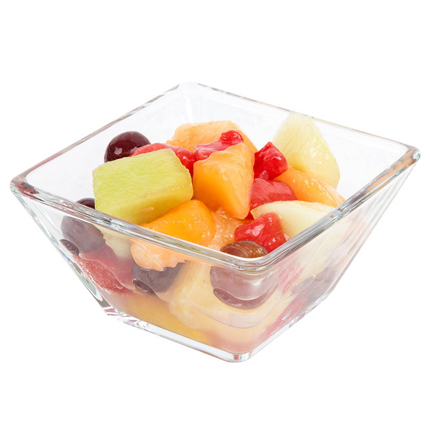 9oz Clear Glass Square Bowl 7