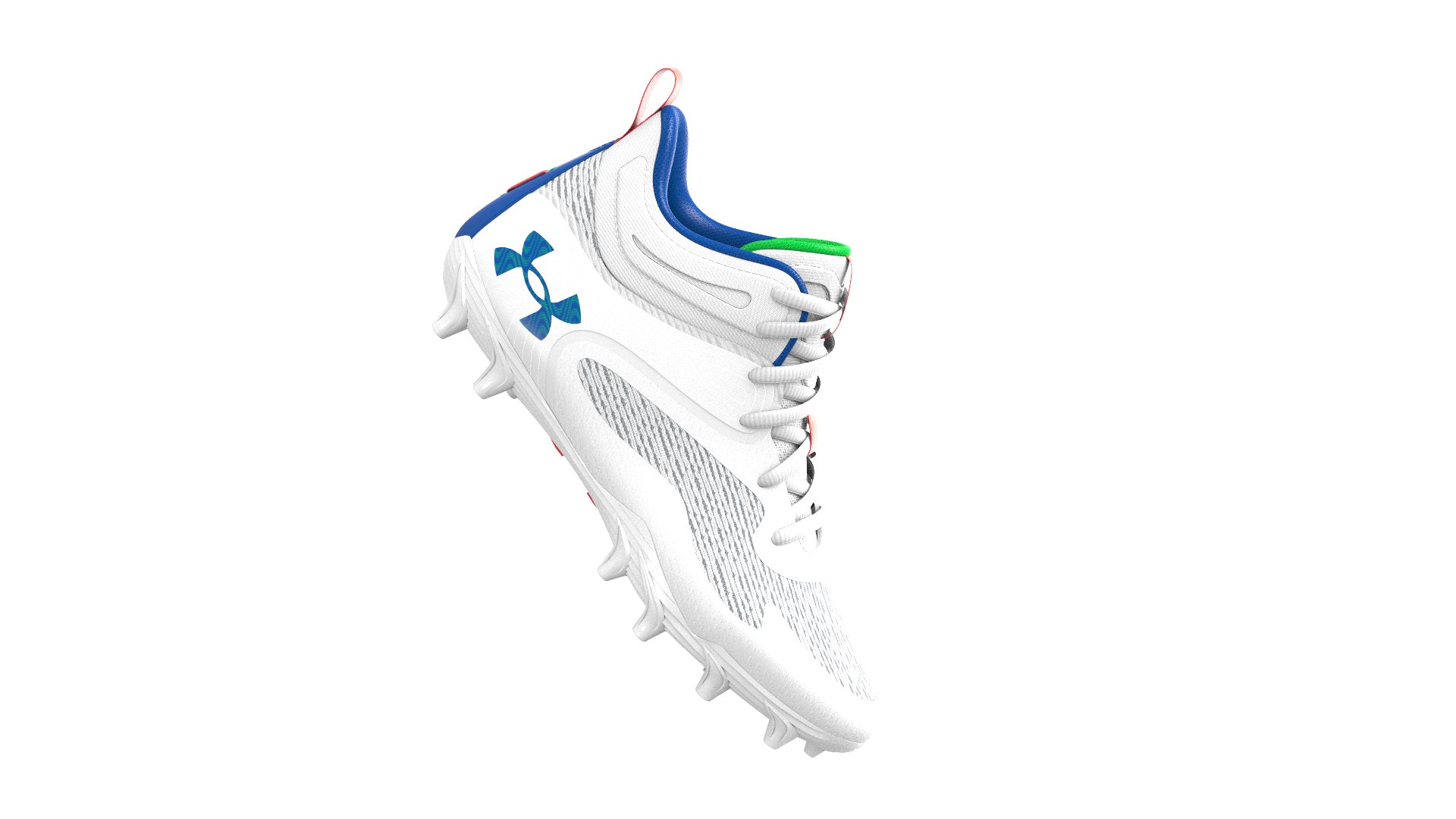 UA Command Mid MC Grade School Lacrosse Cleats, custom youth shirt with logo imprint 2
