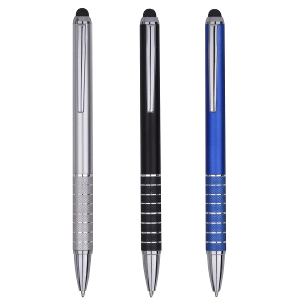 Capacitive Stylus Ballpoint Pen with Metallic Finish 2
