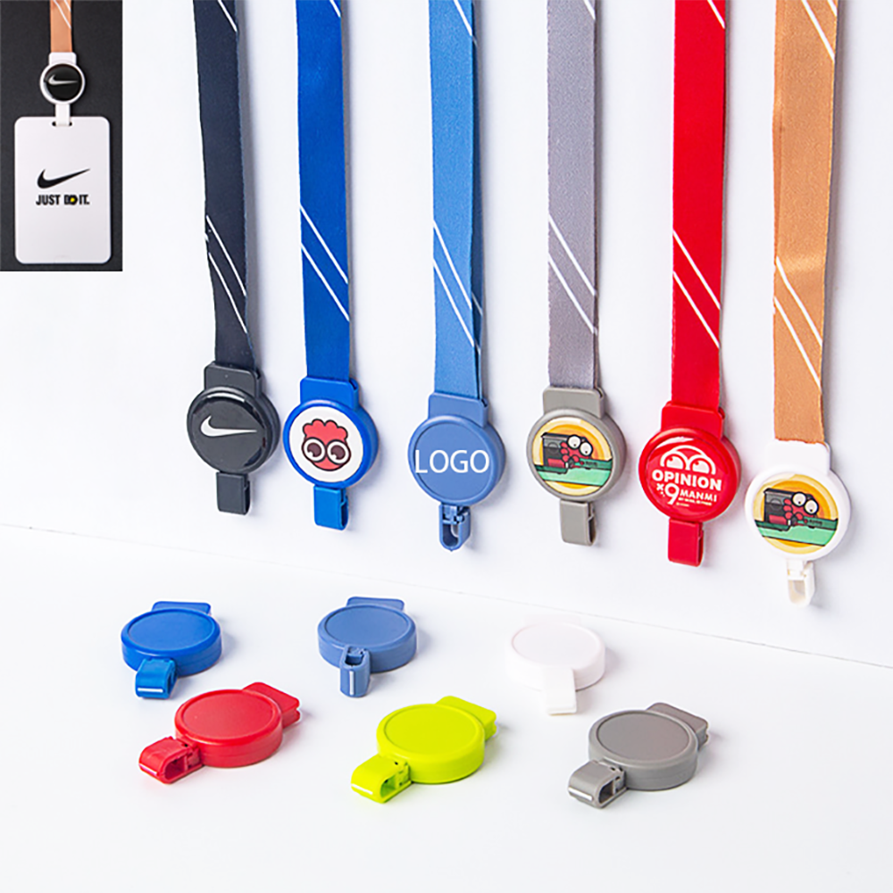Concaved Lanyard Round Badge Reel Plastic Clip 1