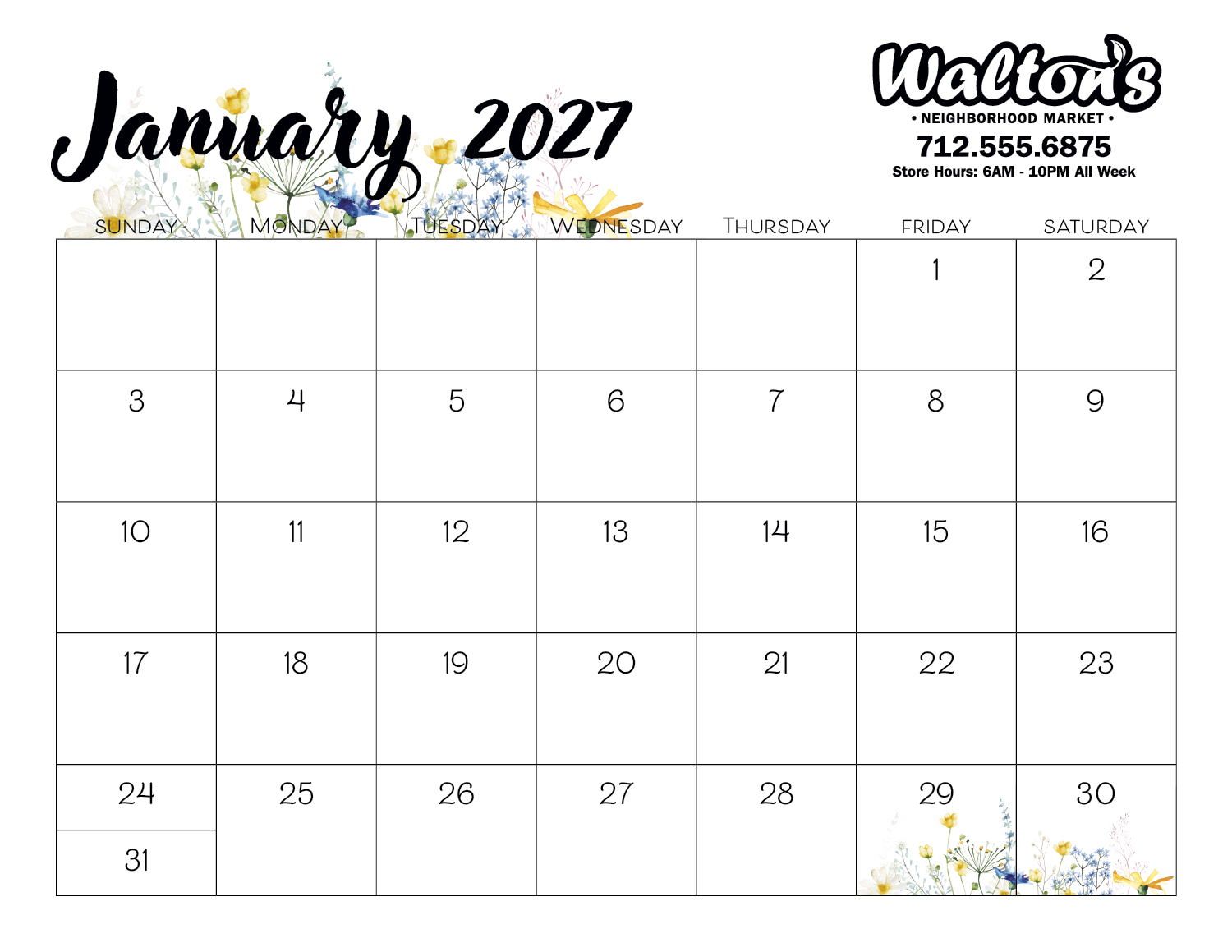 Triumph® Calendars Small Monthly Desk Pad - Floral 8