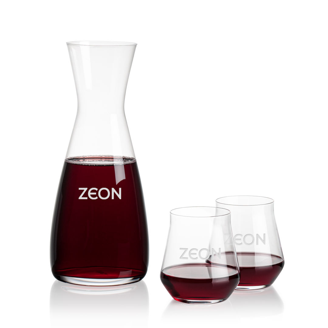 Portofino Carafe & Bretton Stemless Wine 5