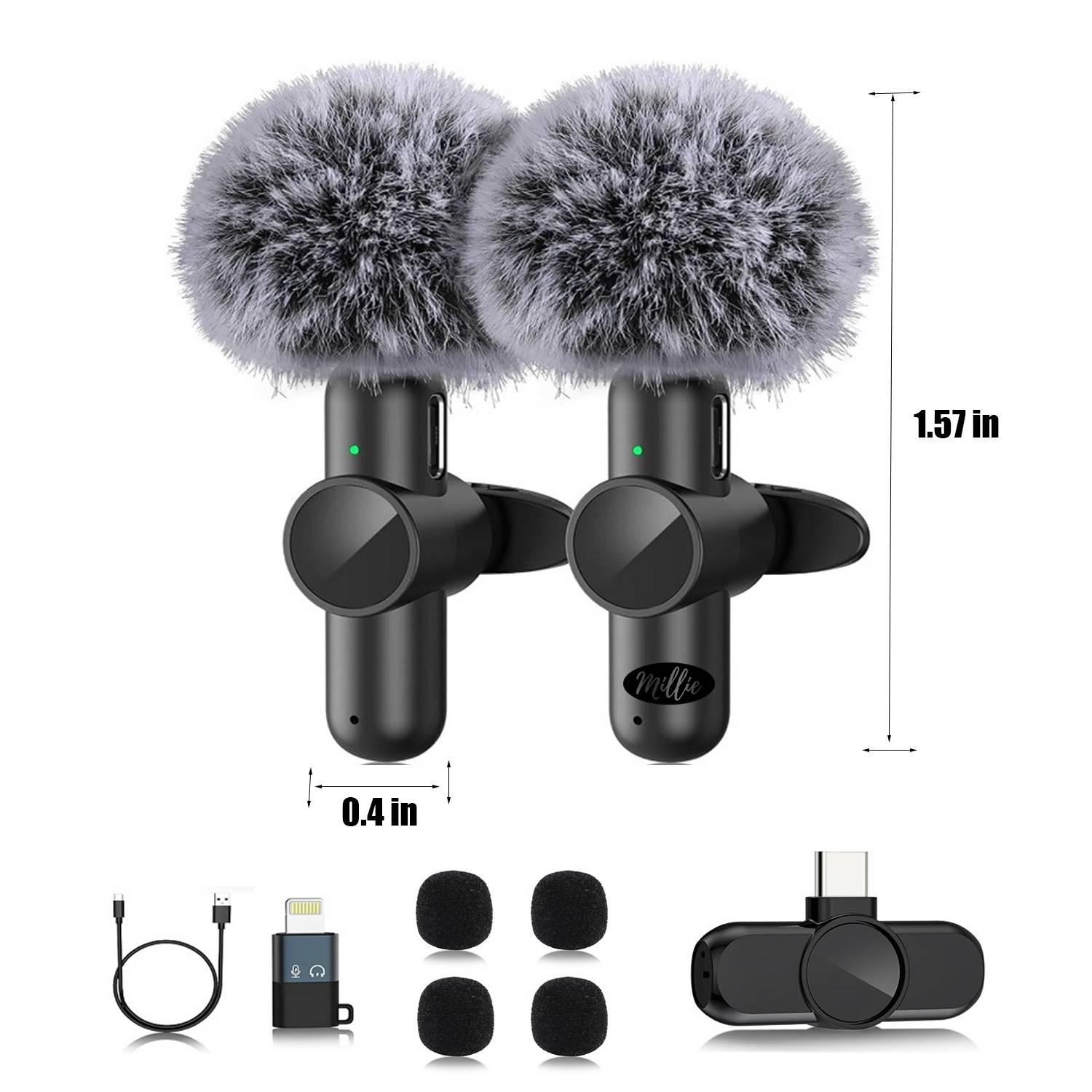 Professional Wireless Lavalier Lapel Microphone for iPhone 3
