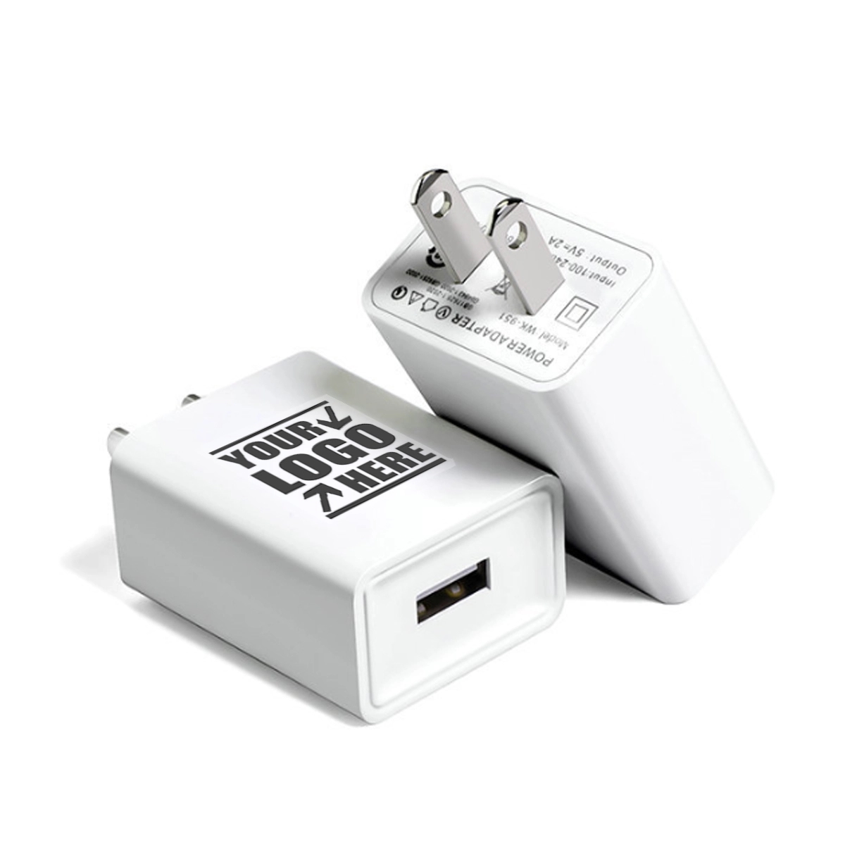 Custom Fast Charger Adapter Safe Cell Phone USB Wall Charger 2