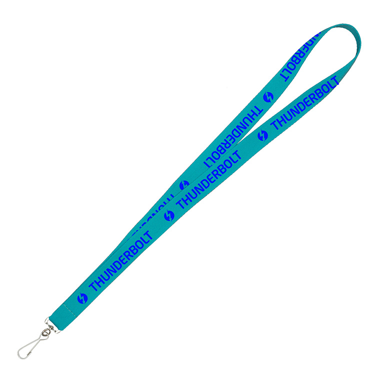 "DEWITT RECYCLED" 3/4" Import Air Ship Recycled RPET Super Fine Detail Woven-In Lanyard 3