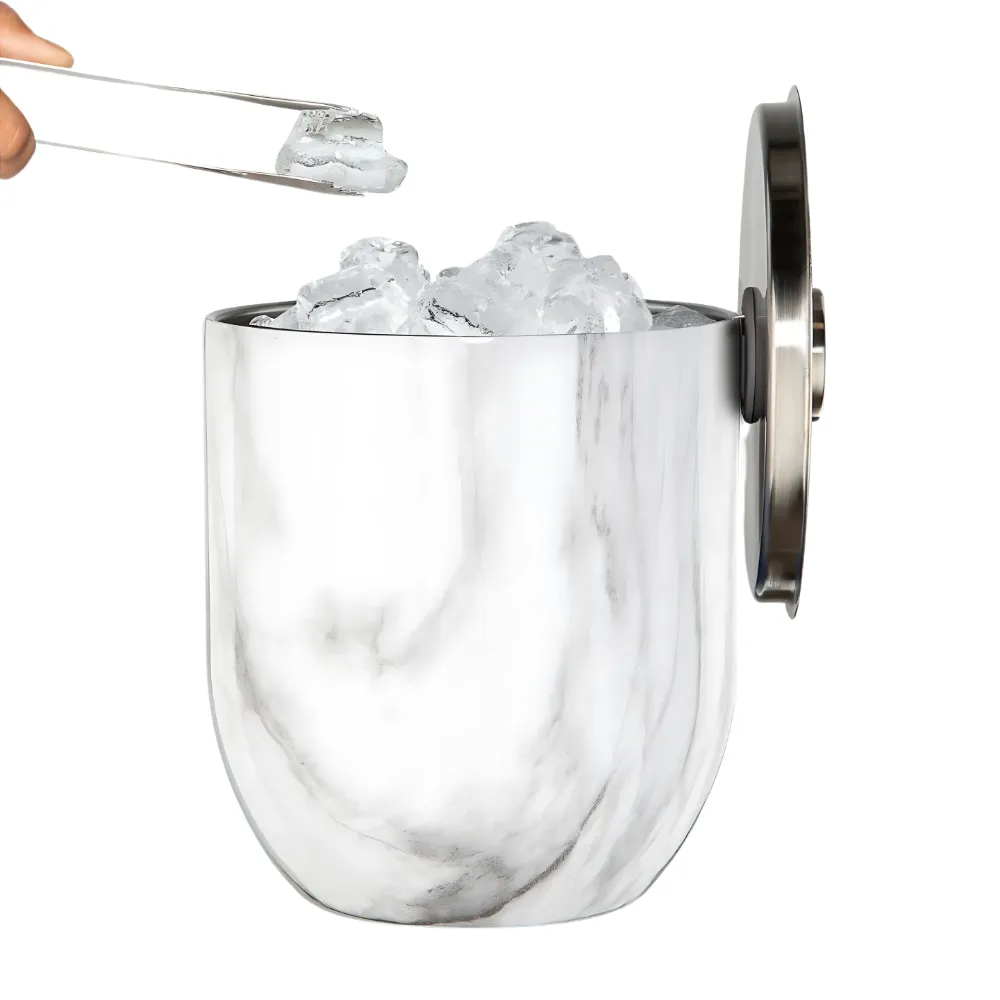 3L Insulated Ice Bucket with Lid and Tongs 2