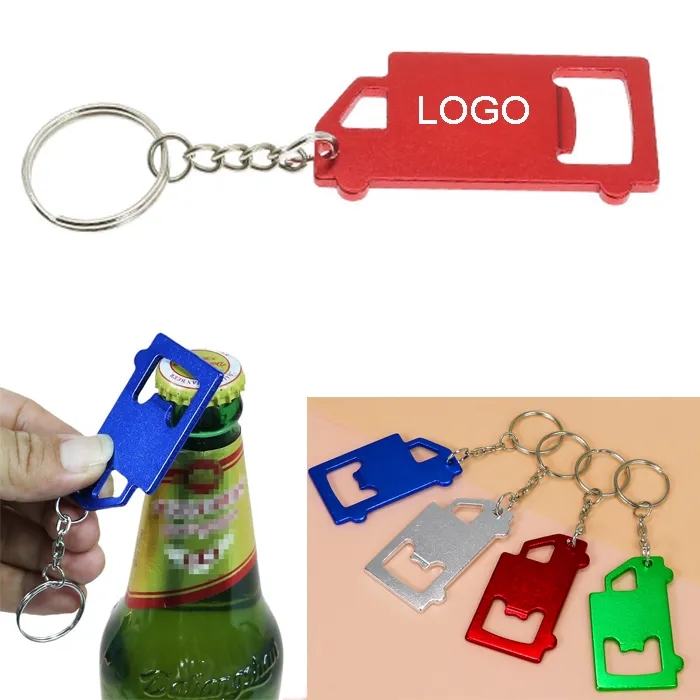 Truck Shape Bottle Opener Keychain 2